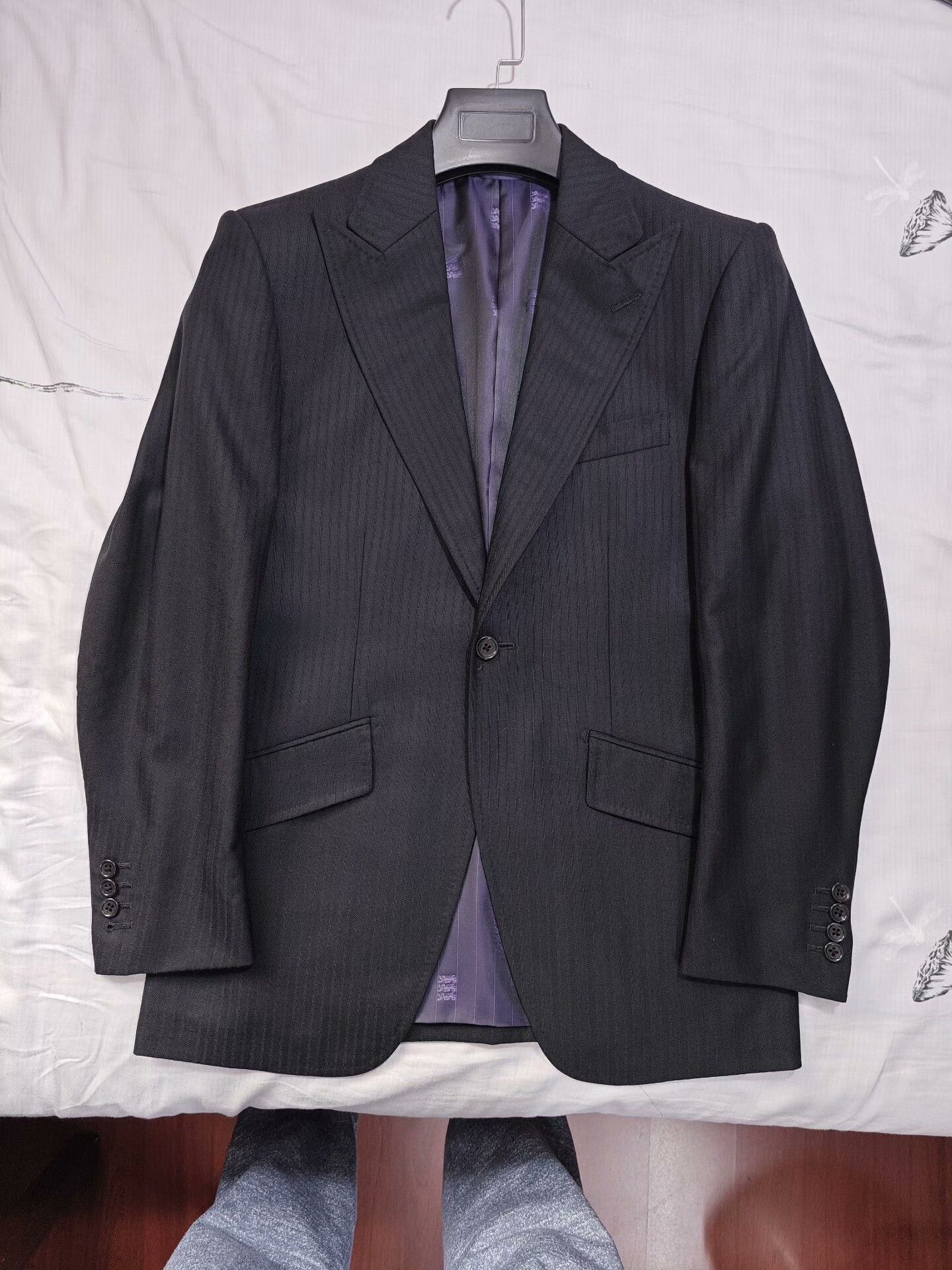Kent & Curwen Kent Curwen Wool-Silk-Linen Suit Jacket Size US S / EU 44-46 / 1 - 4 Thumbnail