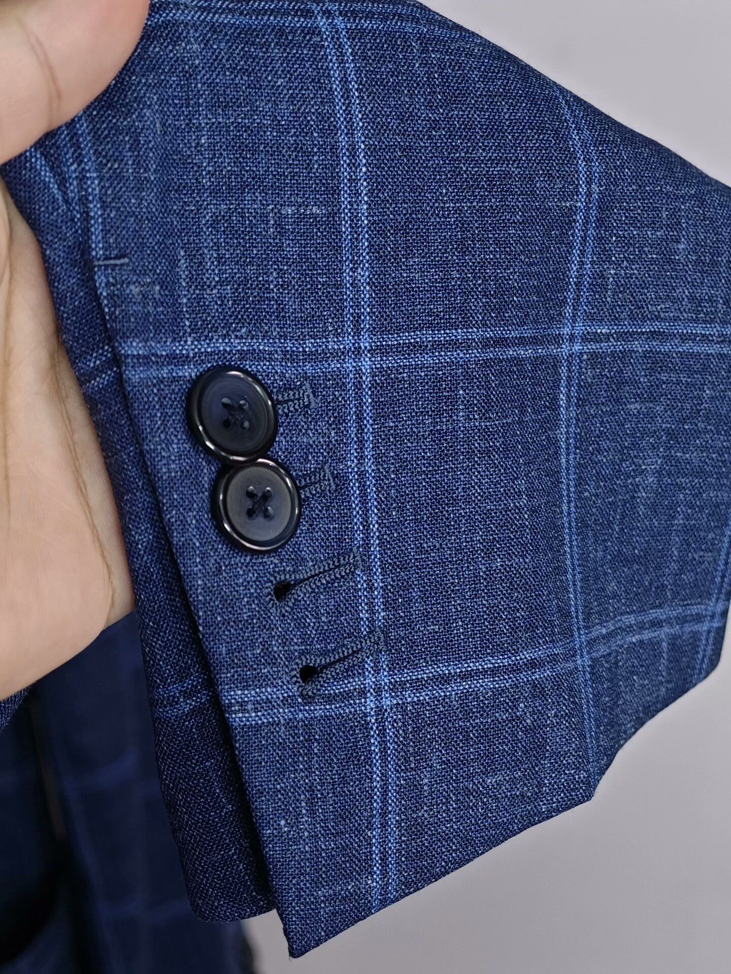 Loro Piana Loro Piana Blue Check Blazer Size US S / EU 44-46 / 1 - 4 Thumbnail