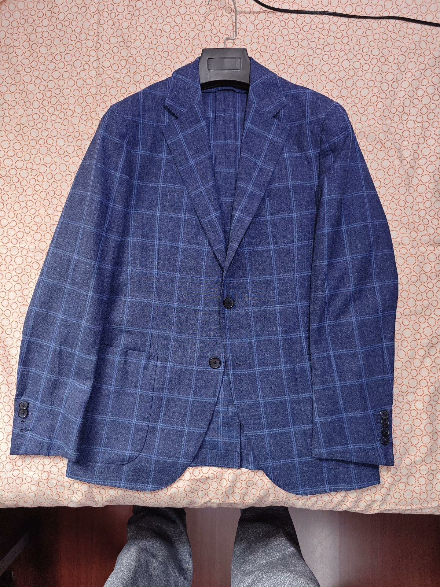 Loro Piana Loro Piana Blue Check Blazer Size US S / EU 44-46 / 1 - 5 Thumbnail