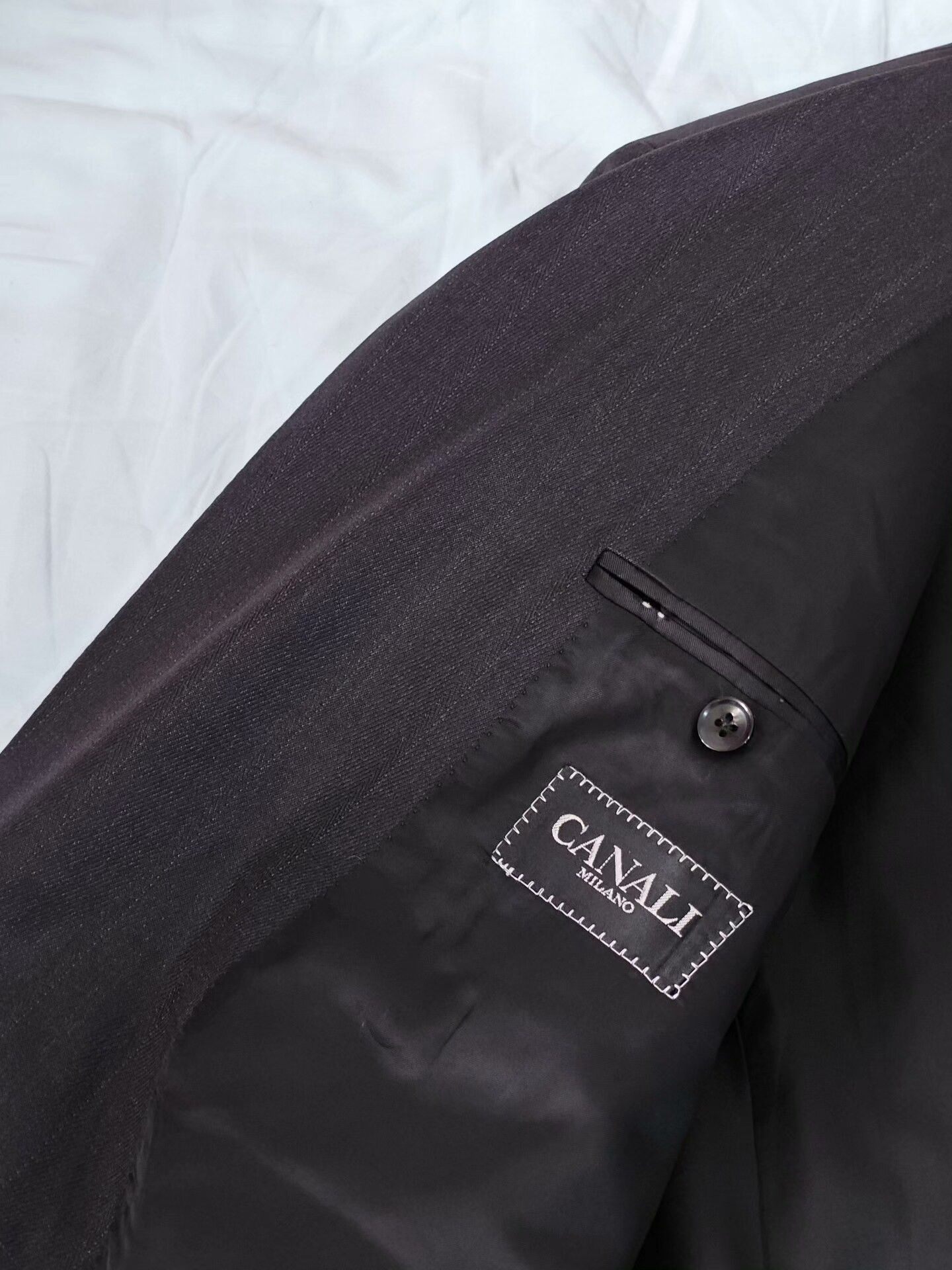 Canali Canali Wool Blend Suit Jacket Size US M / EU 48-50 / 2 - 7 Thumbnail