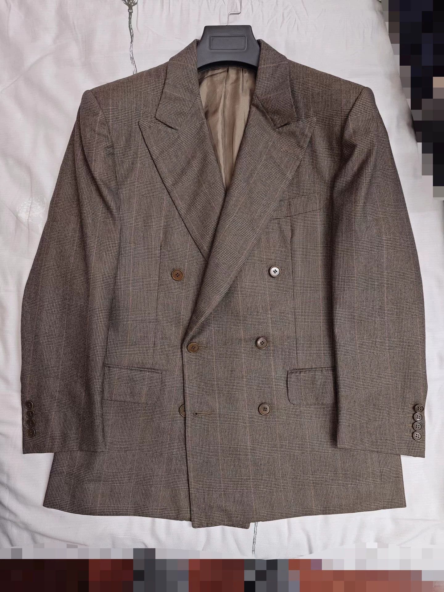 Luciano Barbera Luciano Barbera Brown Wool Suit Jacket Size US M / EU 48-50 / 2 - 5 Thumbnail