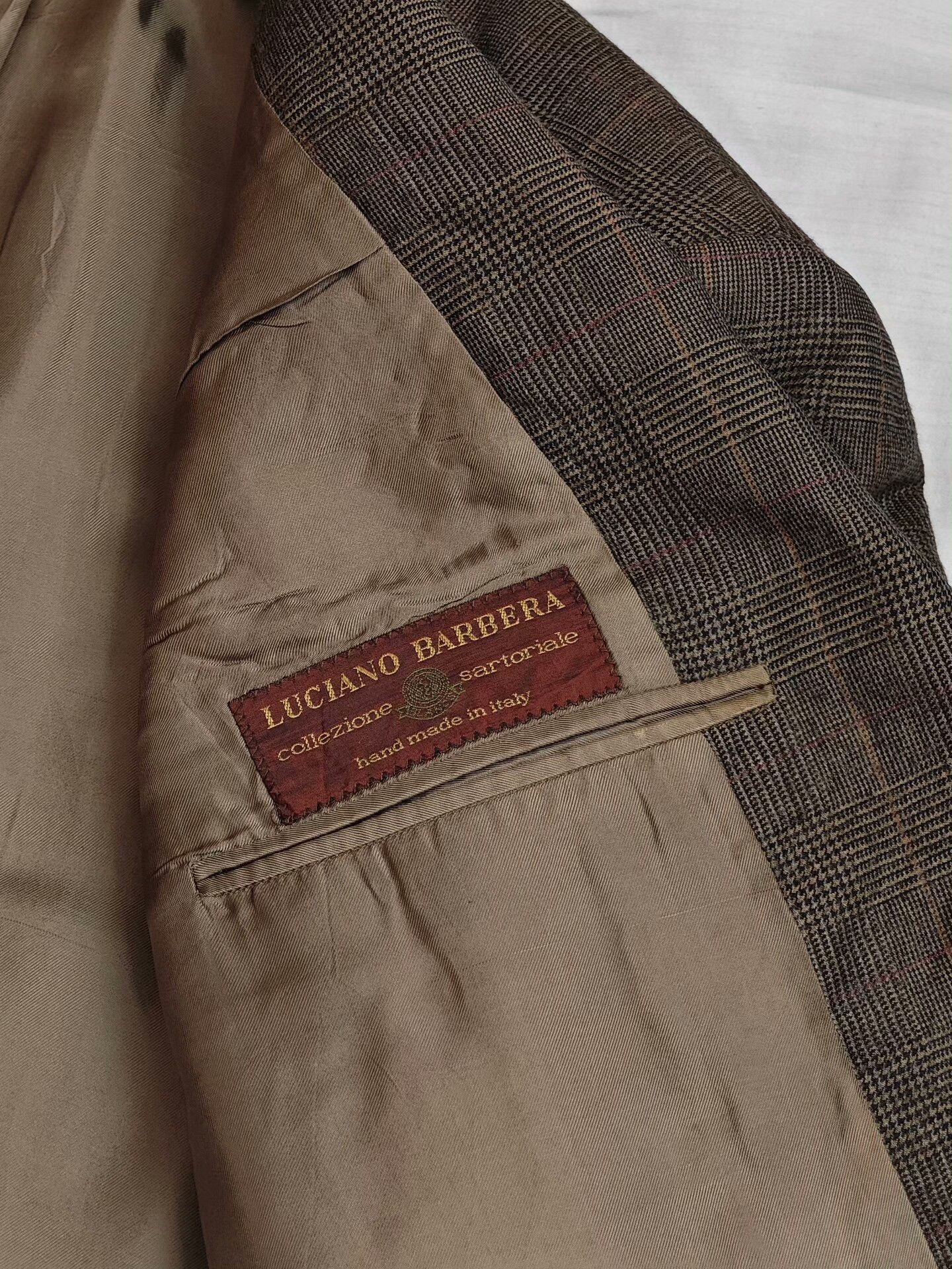 Luciano Barbera Luciano Barbera Brown Wool Suit Jacket Size US M / EU 48-50 / 2 - 7 Thumbnail