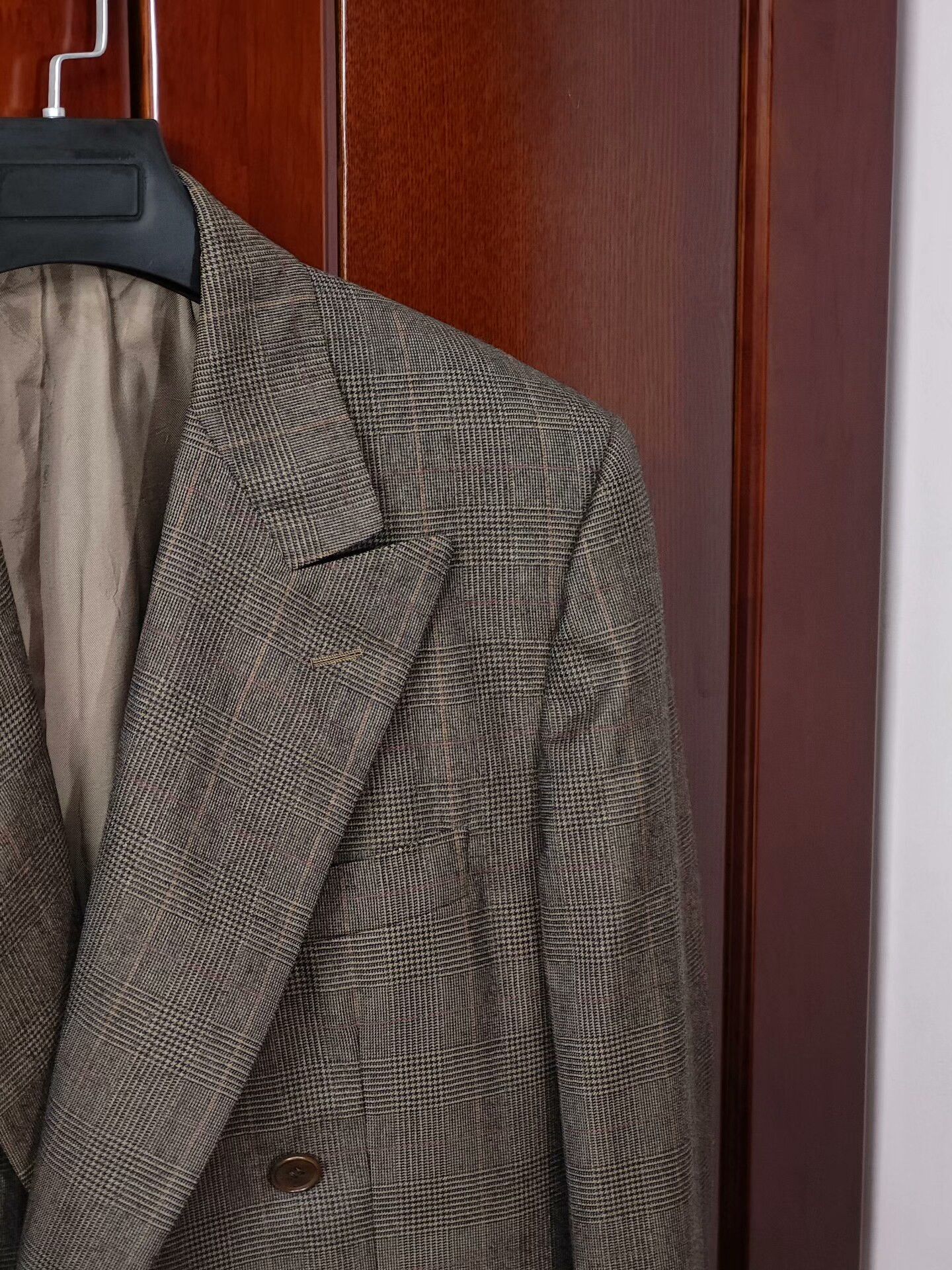 Luciano Barbera Luciano Barbera Brown Wool Suit Jacket Size US M / EU 48-50 / 2 - 2 Thumbnail