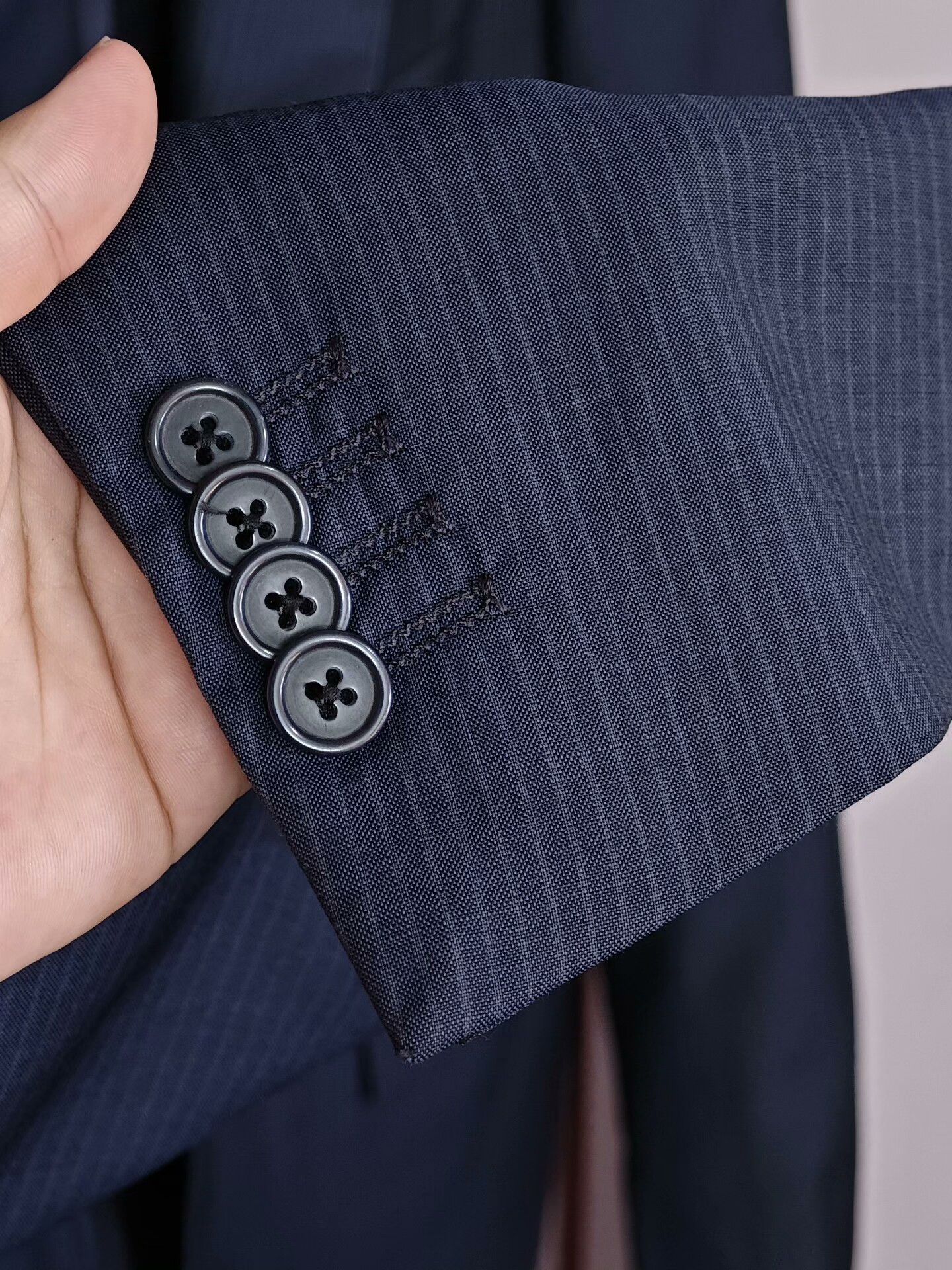 Loro Piana Loro Piana Gray Blue Wool Suit Size US M / EU 48-50 / 2 - 4 Thumbnail