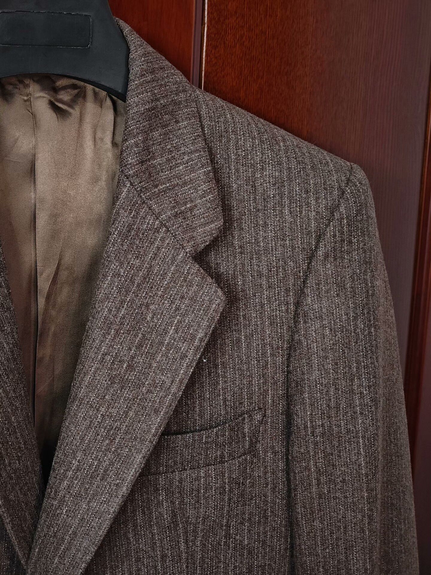 Zanetti Vintage Italian Brown Wool Blazer Size US S / EU 44-46 / 1 - 2 Thumbnail