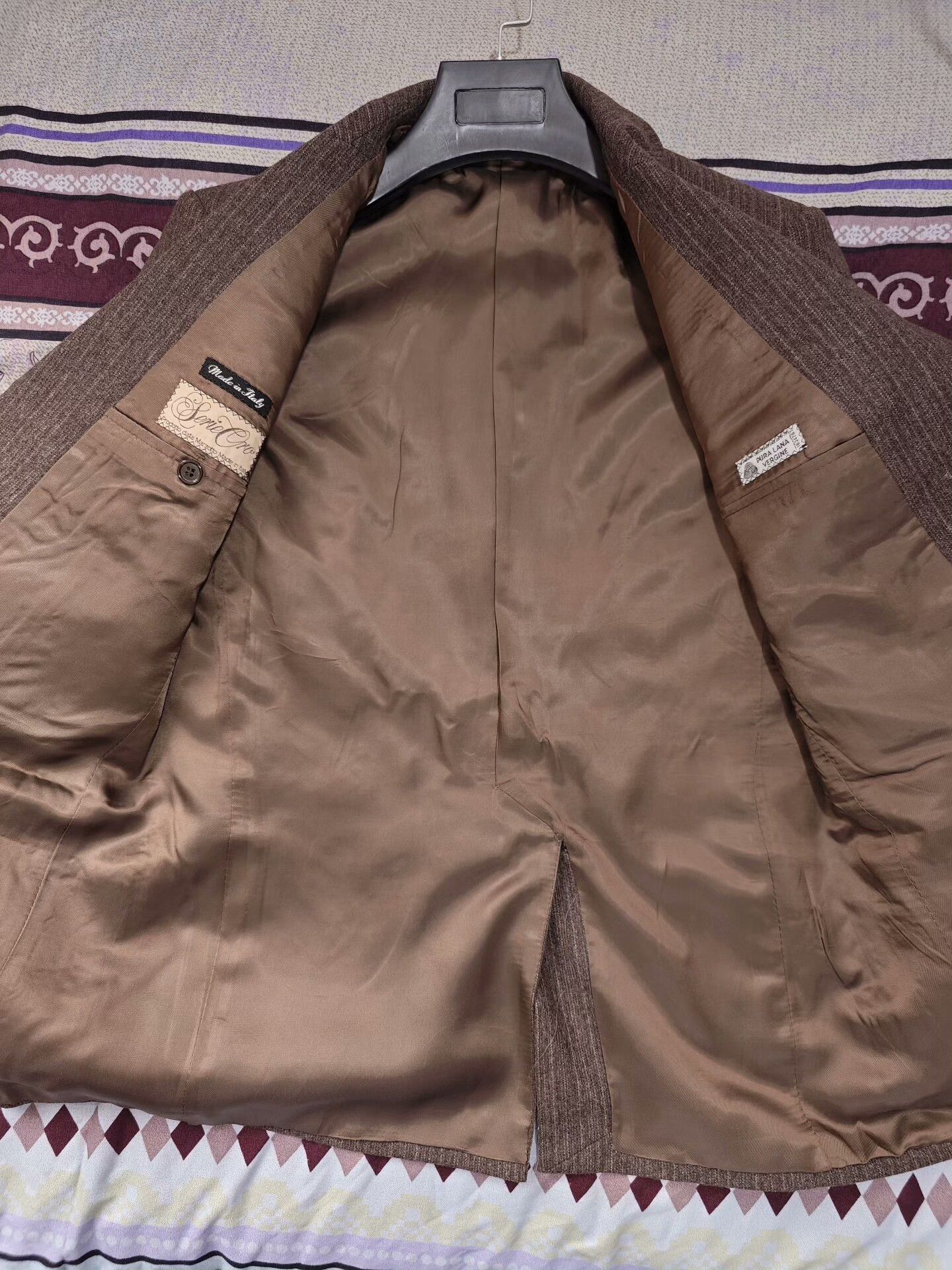 Zanetti Vintage Italian Brown Wool Blazer Size US S / EU 44-46 / 1 - 6 Thumbnail