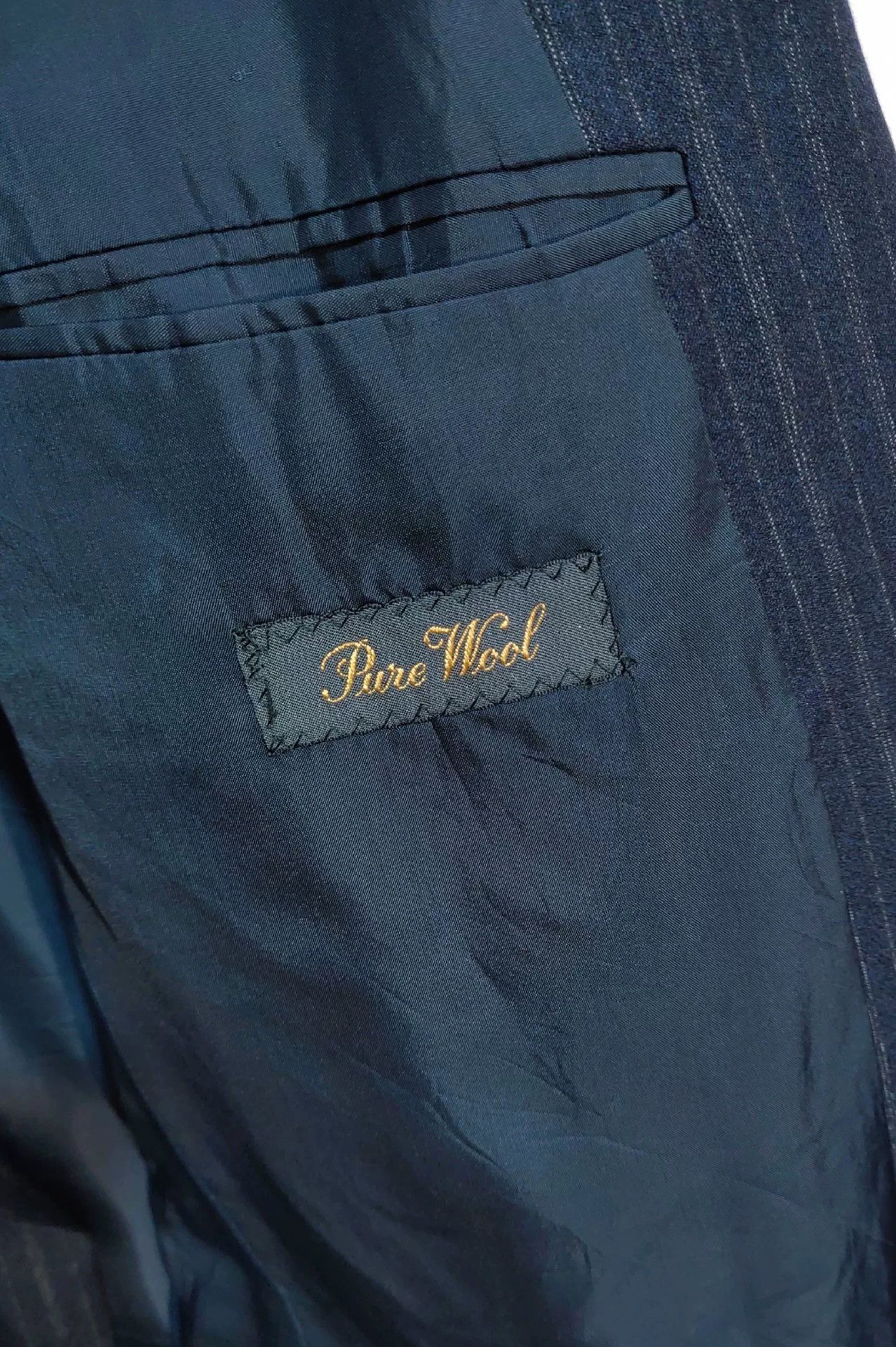 Oscar De La Renta Oscar de la Renta Navy Wool Suit Size US M / EU 48-50 / 2 - 6 Thumbnail