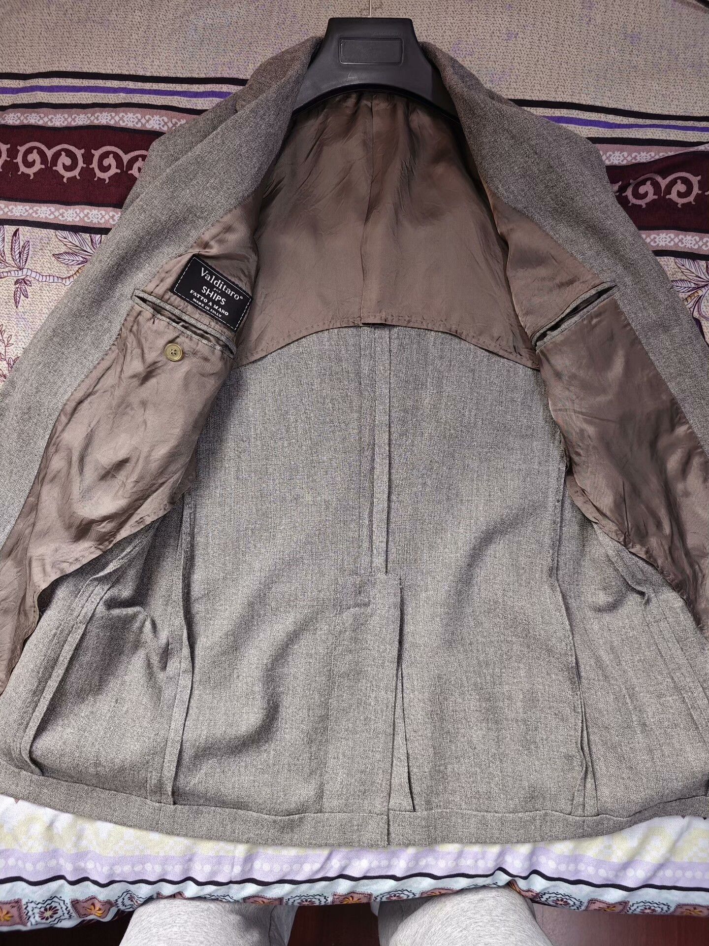 Caruso Italian Handmade Gray Cotton Blend Suit Size US S / EU 44-46 / 1 - 6 Thumbnail