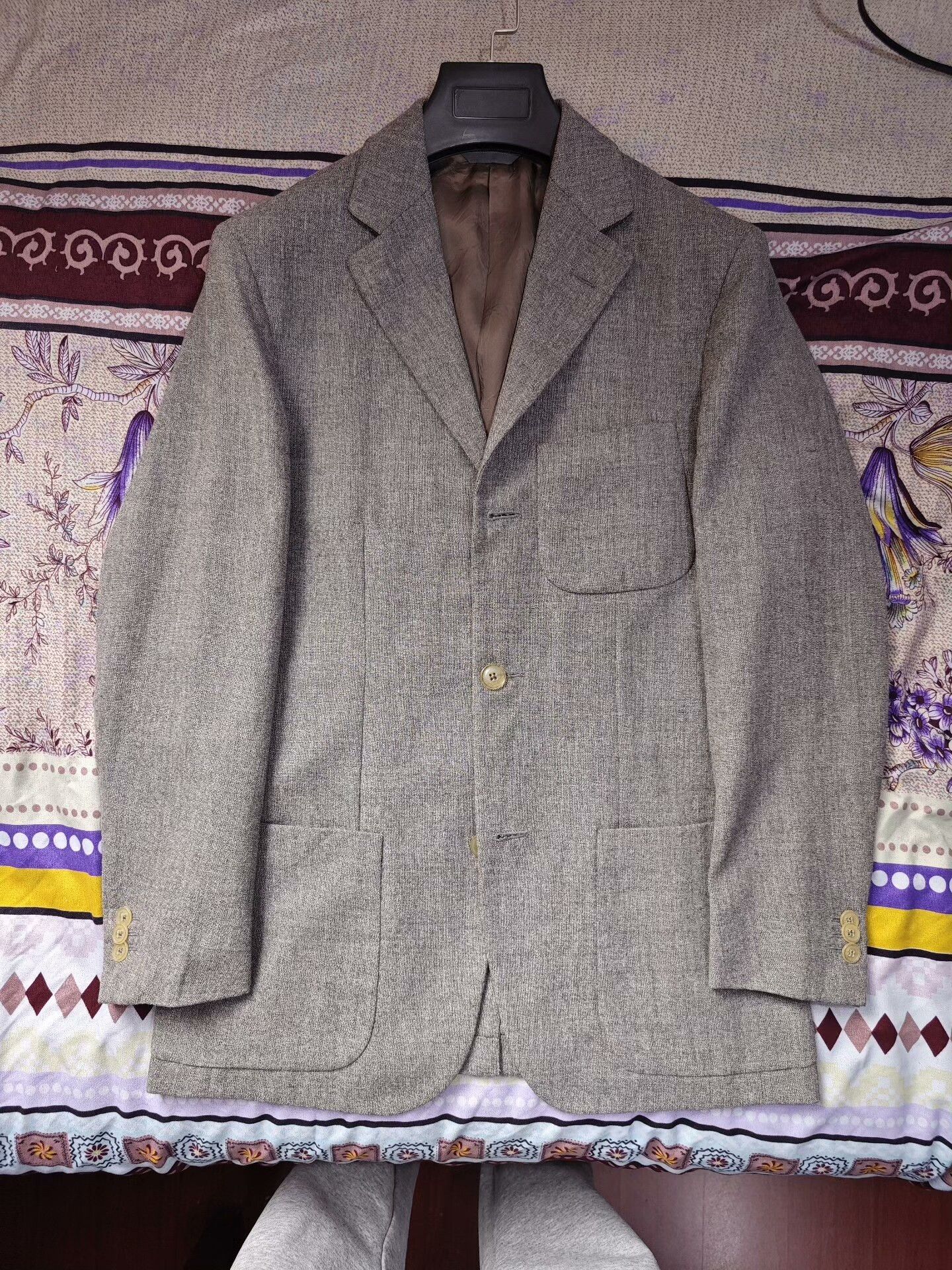 Caruso Italian Handmade Gray Cotton Blend Suit Size US S / EU 44-46 / 1 - 5 Thumbnail