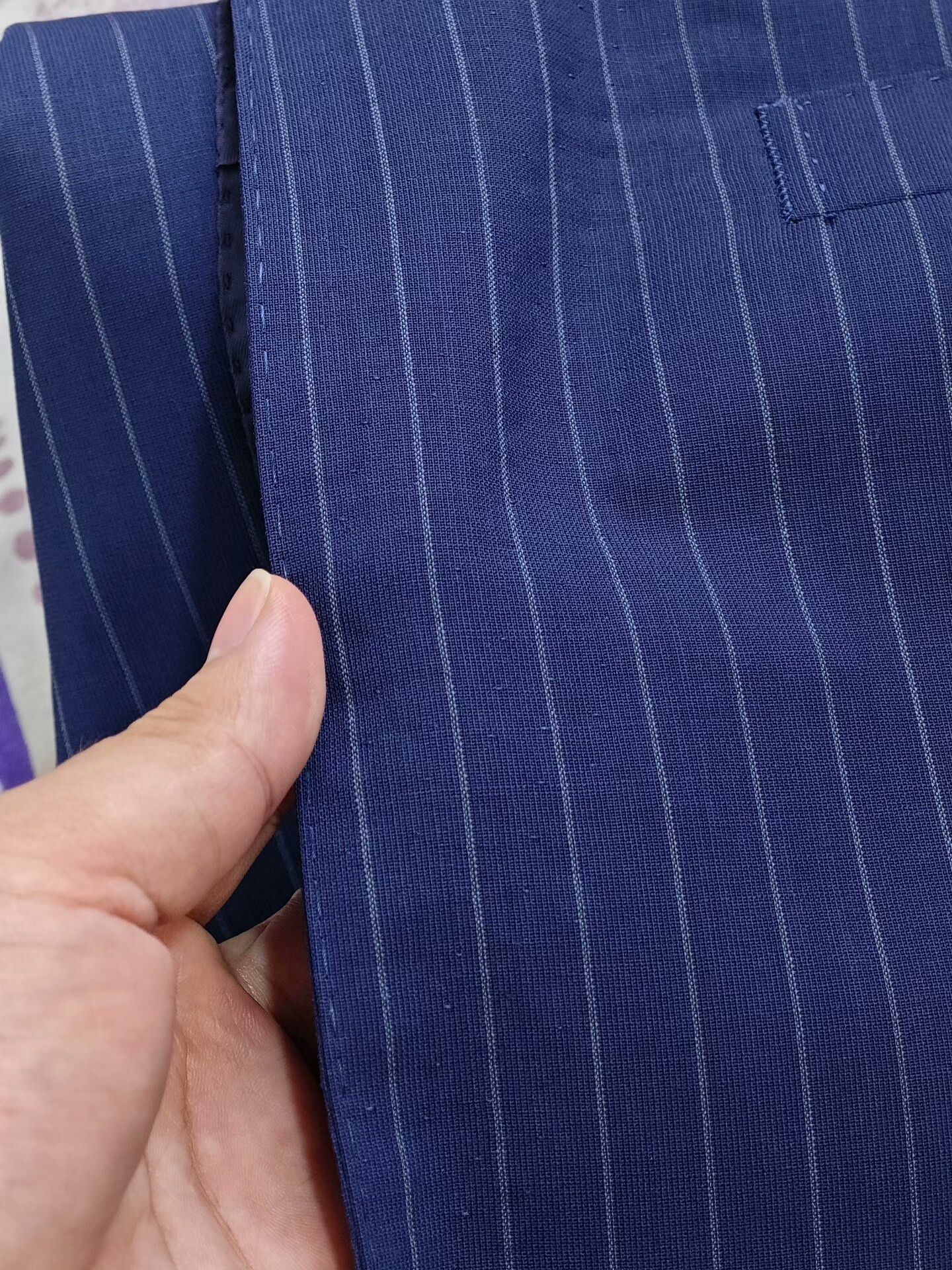 Tomorrowland Italian Drago Wool Suit in Blue Stripe Size US M / EU 48-50 / 2 - 9 Thumbnail