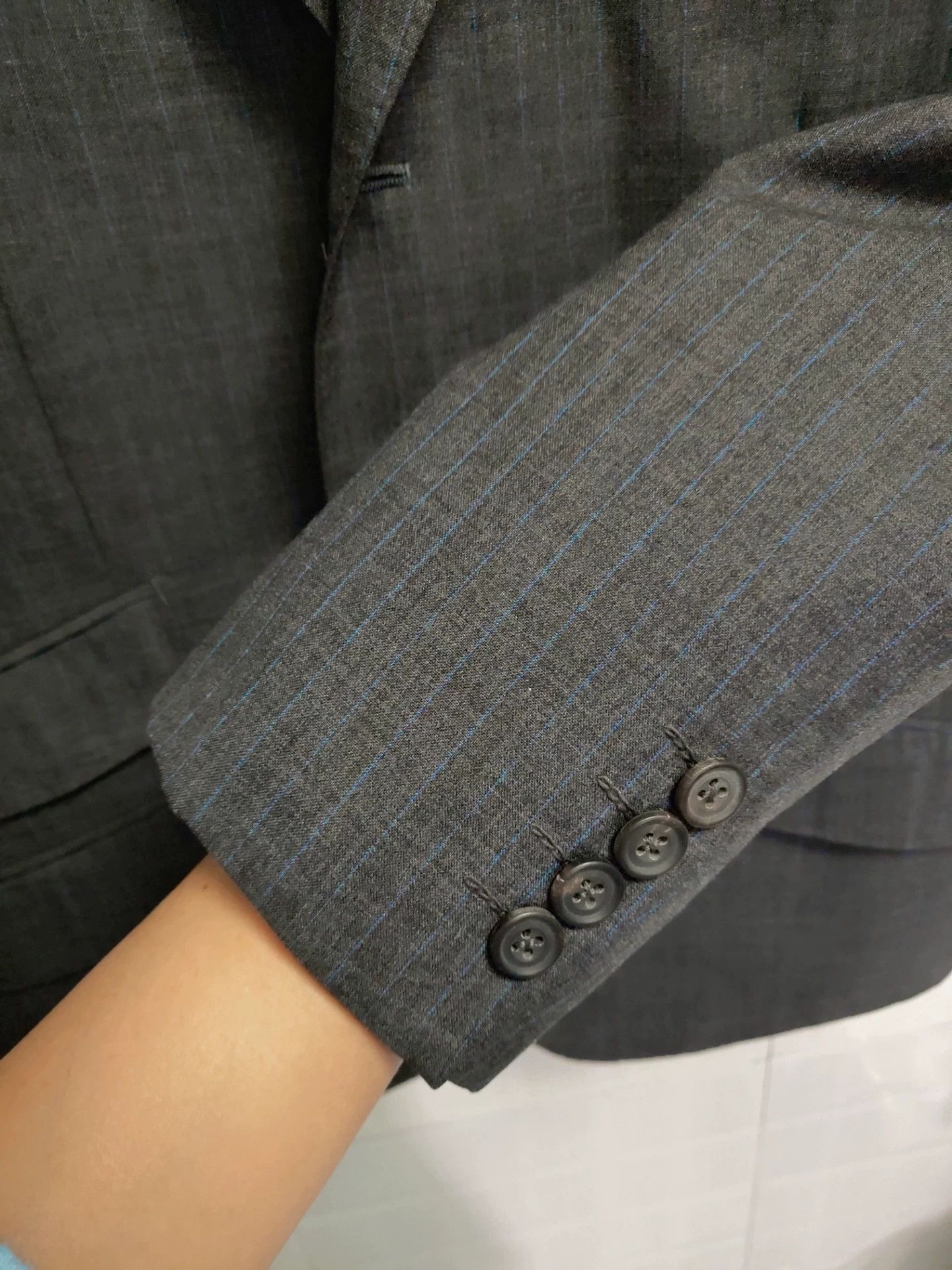 Ring Jacket Japanese Wool Suit Jacket with Stripes Size US M / EU 48-50 / 2 - 3 Thumbnail