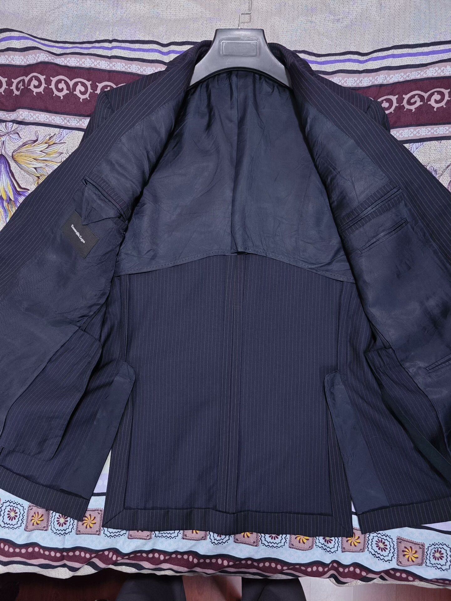 Ermenegildo Zegna Zegna Italian Wool Striped Suit Jacket Size US S / EU 44-46 / 1 - 5 Thumbnail