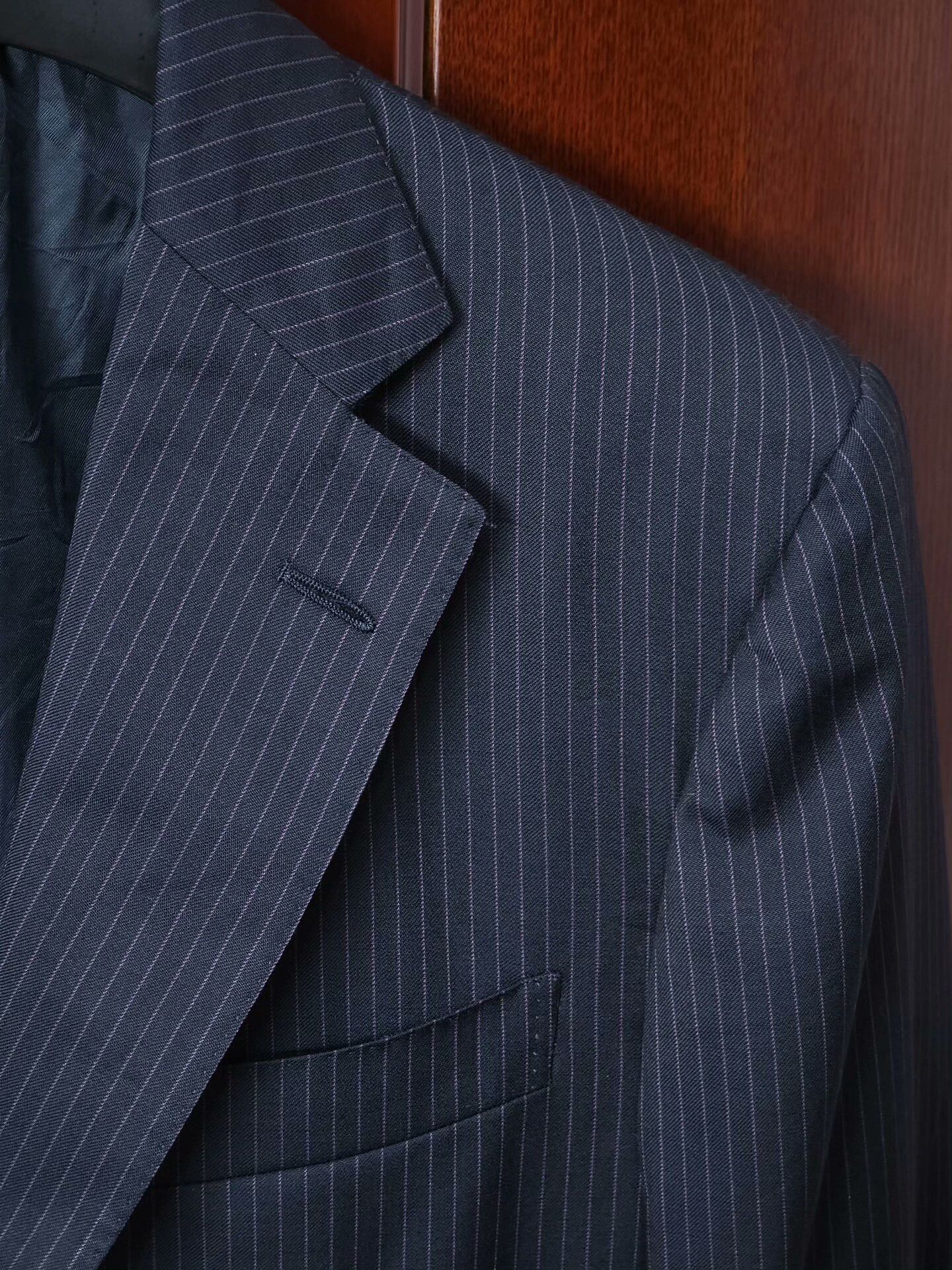 Ermenegildo Zegna Zegna Italian Wool Striped Suit Jacket Size US S / EU 44-46 / 1 - 3 Thumbnail