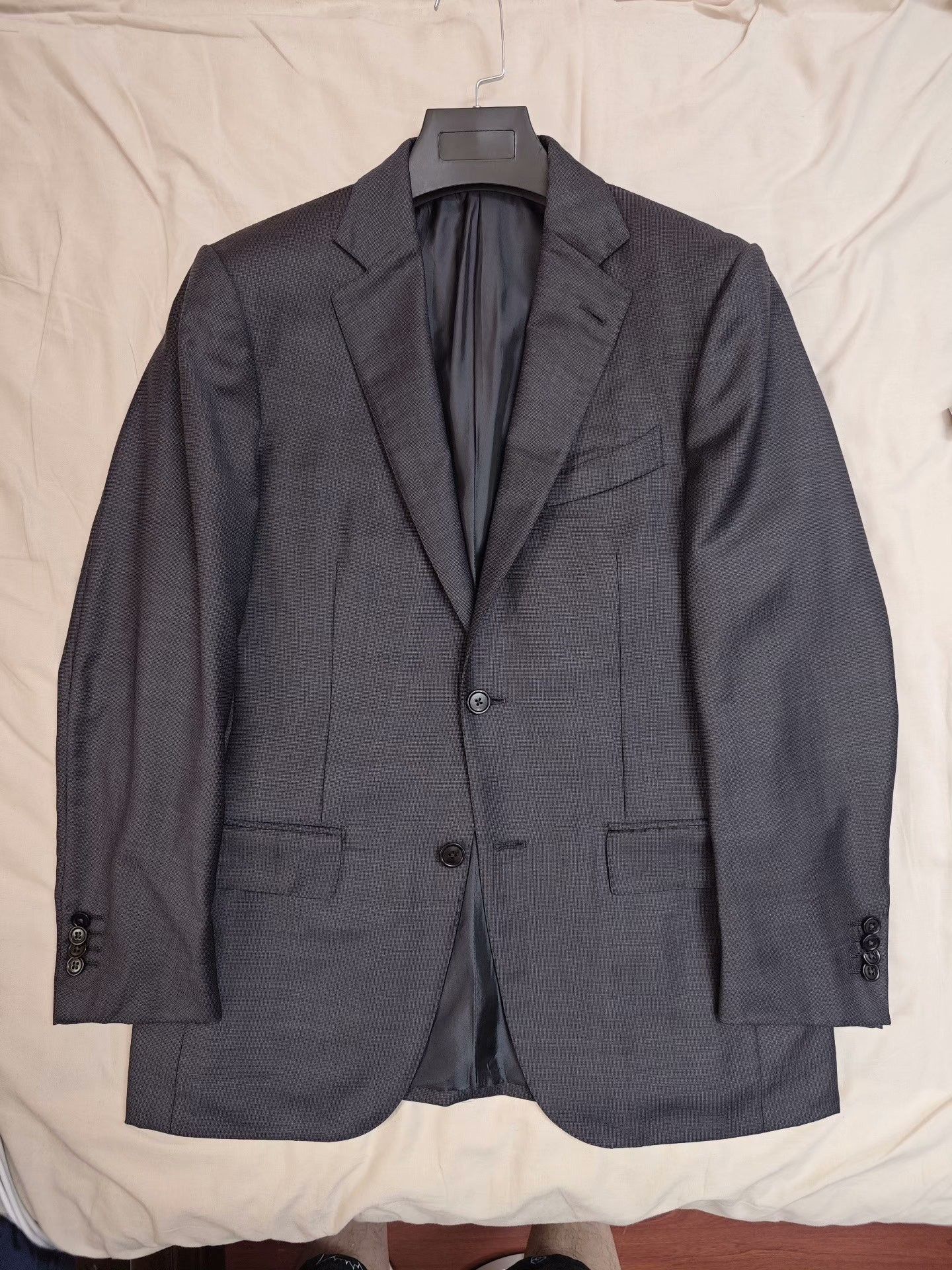 Ermenegildo Zegna Zegna Trofeo Wool Linen Suit Jacket Size US S / EU 44-46 / 1 - 5 Thumbnail