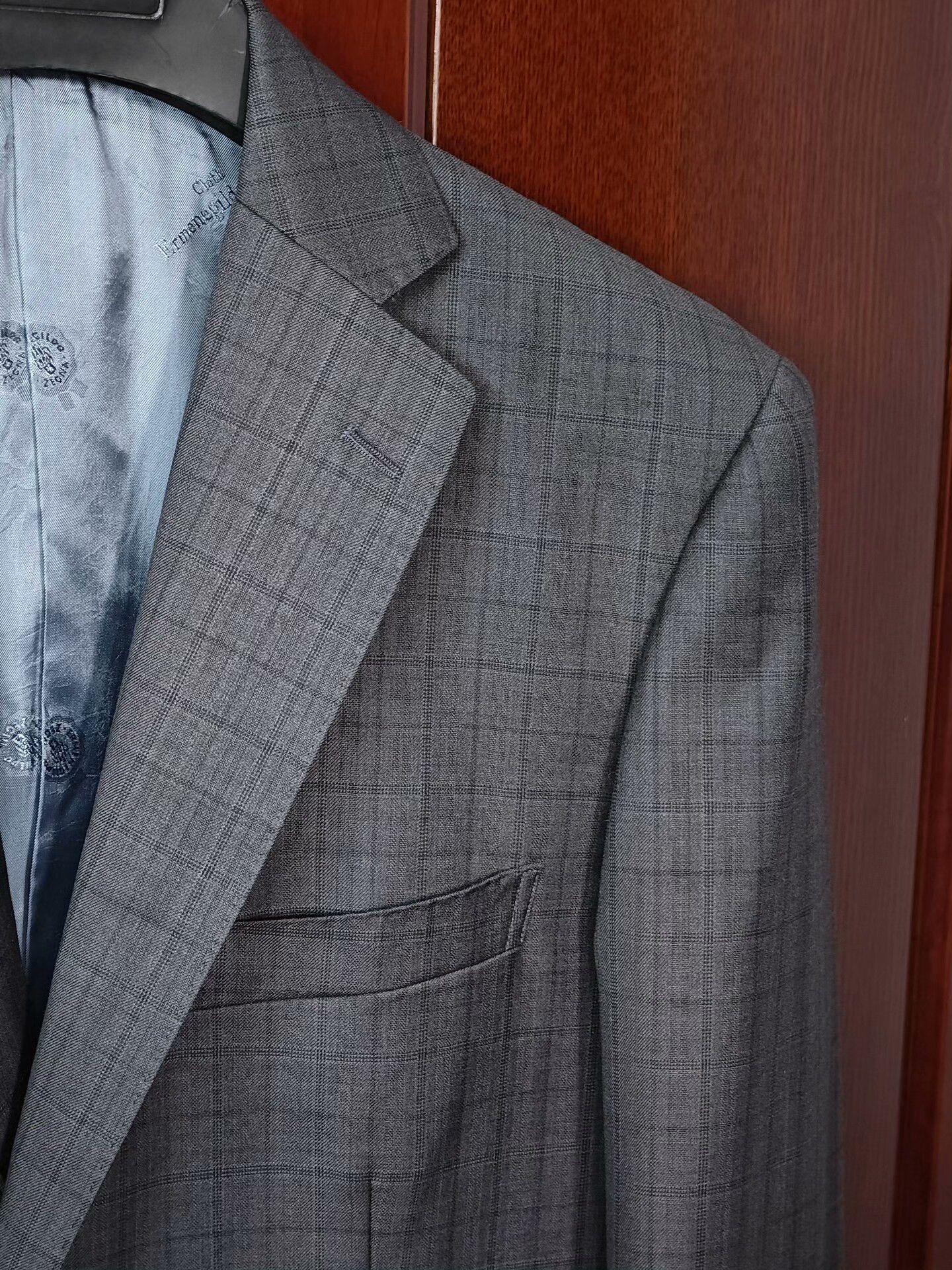 Ermenegildo Zegna Custom Gray Wool and Linen Suit Size US M / EU 48-50 / 2 - 2 Thumbnail