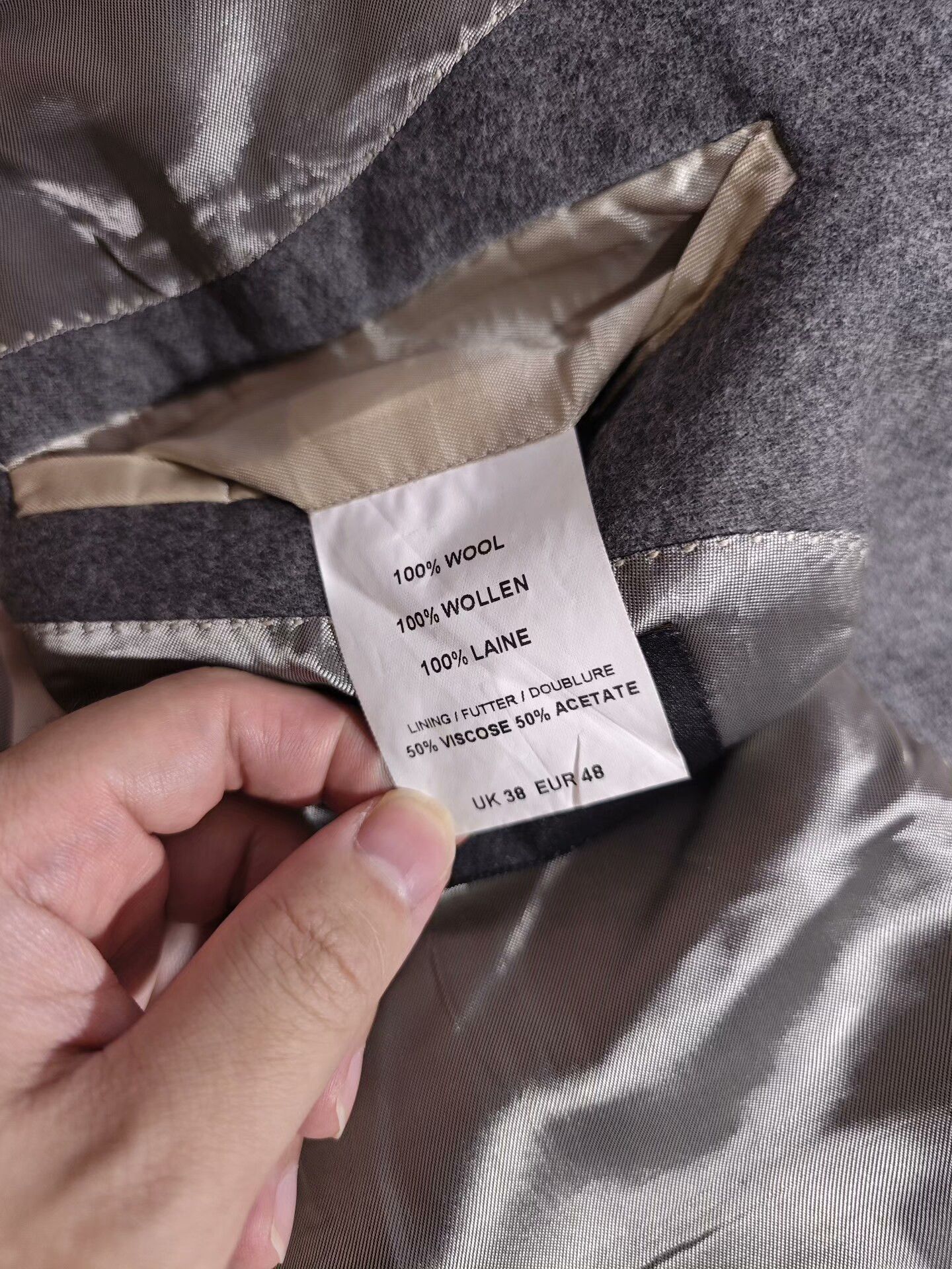 Holland & Holland Holland Esquire Gray Wool Blazer Size US M / EU 48-50 / 2 - 8 Thumbnail