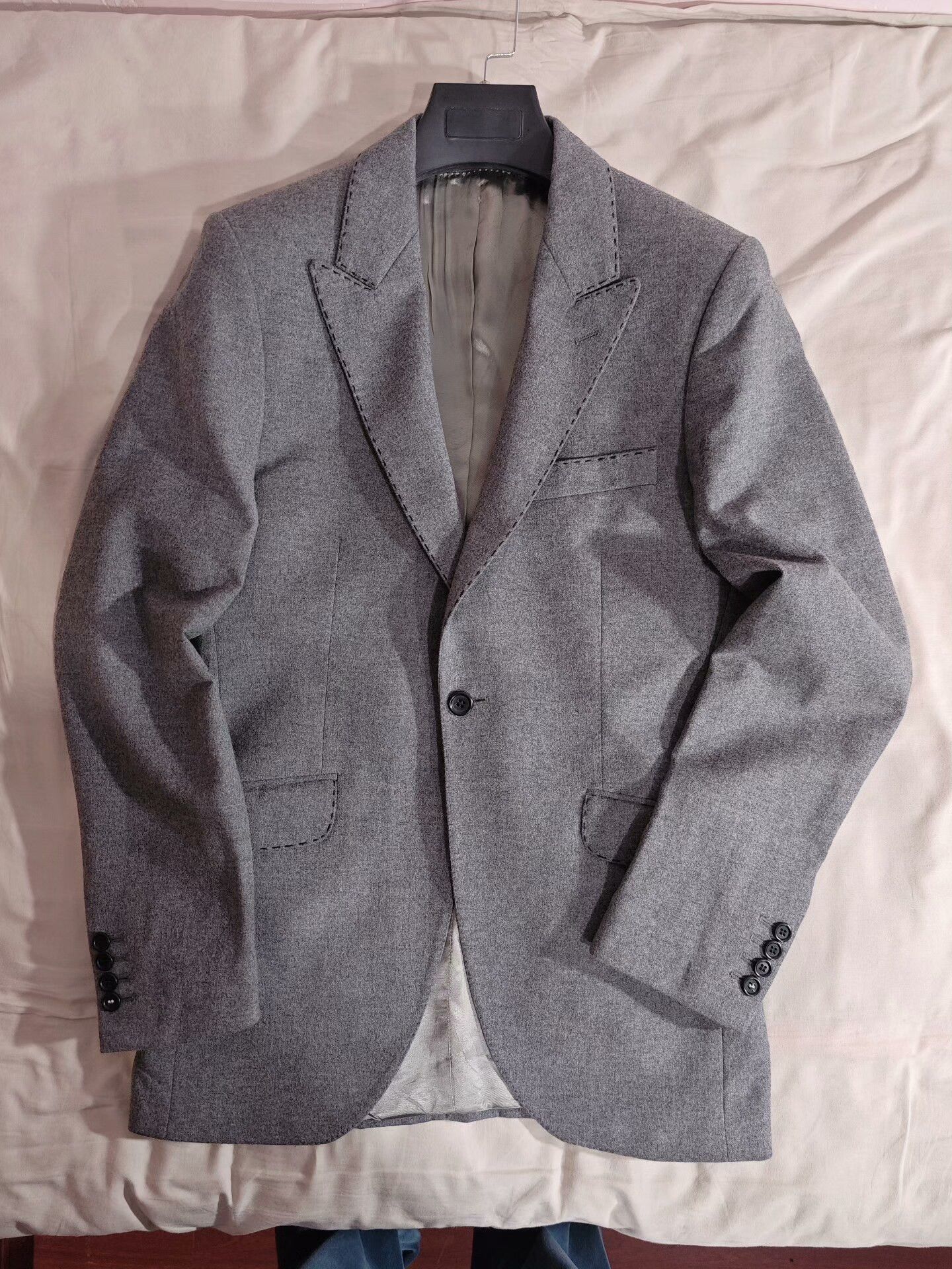 Holland & Holland Holland Esquire Gray Wool Blazer Size US M / EU 48-50 / 2 - 5 Thumbnail