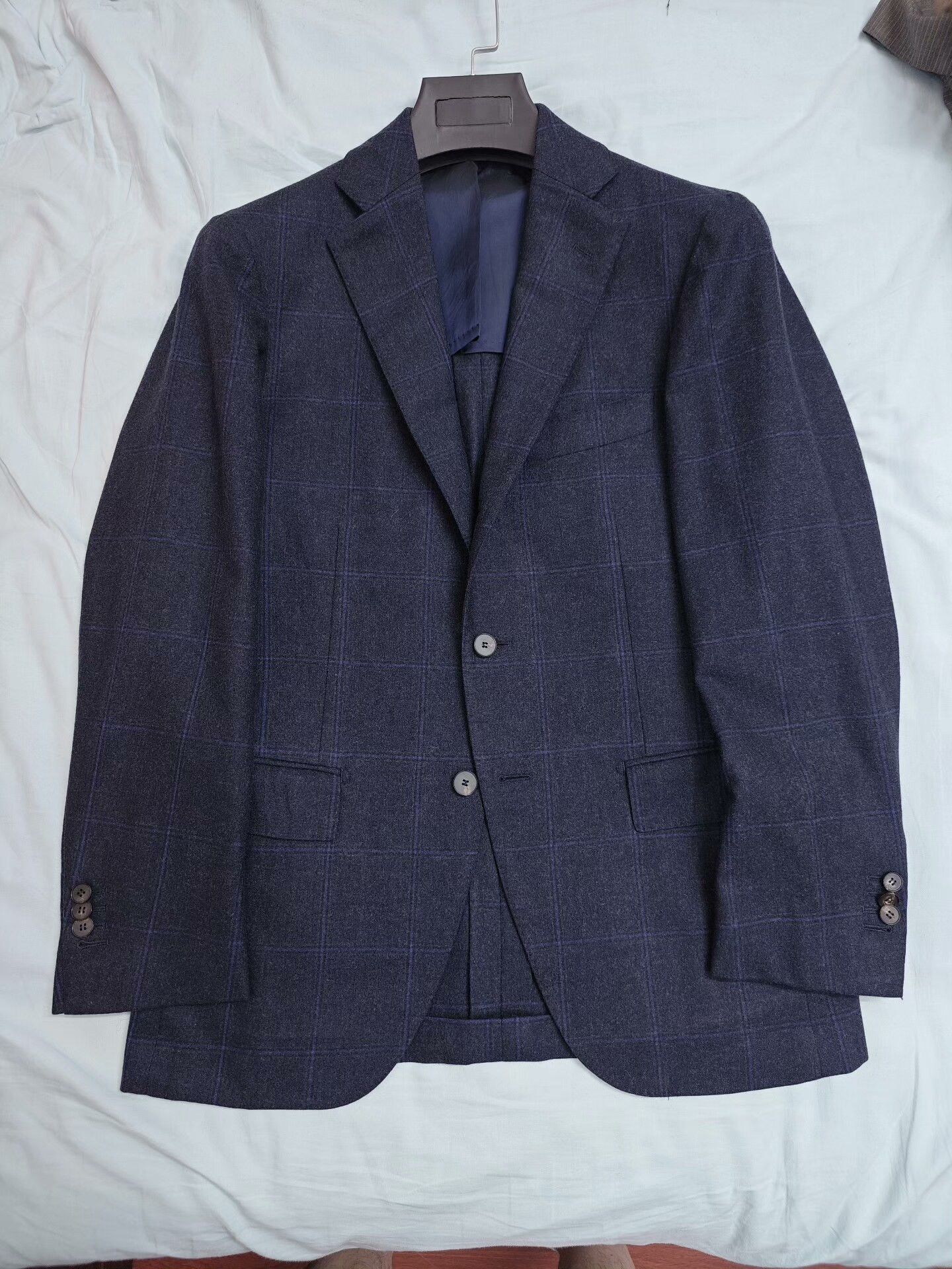 Luciano Barbera Carlo Barbera Wool Flannel Suit Jacket Size US S / EU 44-46 / 1 - 5 Thumbnail