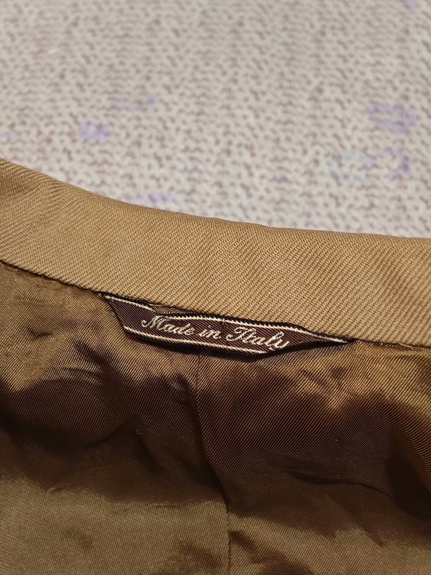 Ermenegildo Zegna Zegna Beige Wool Blend Suit Jacket Size US S / EU 44-46 / 1 - 8 Thumbnail