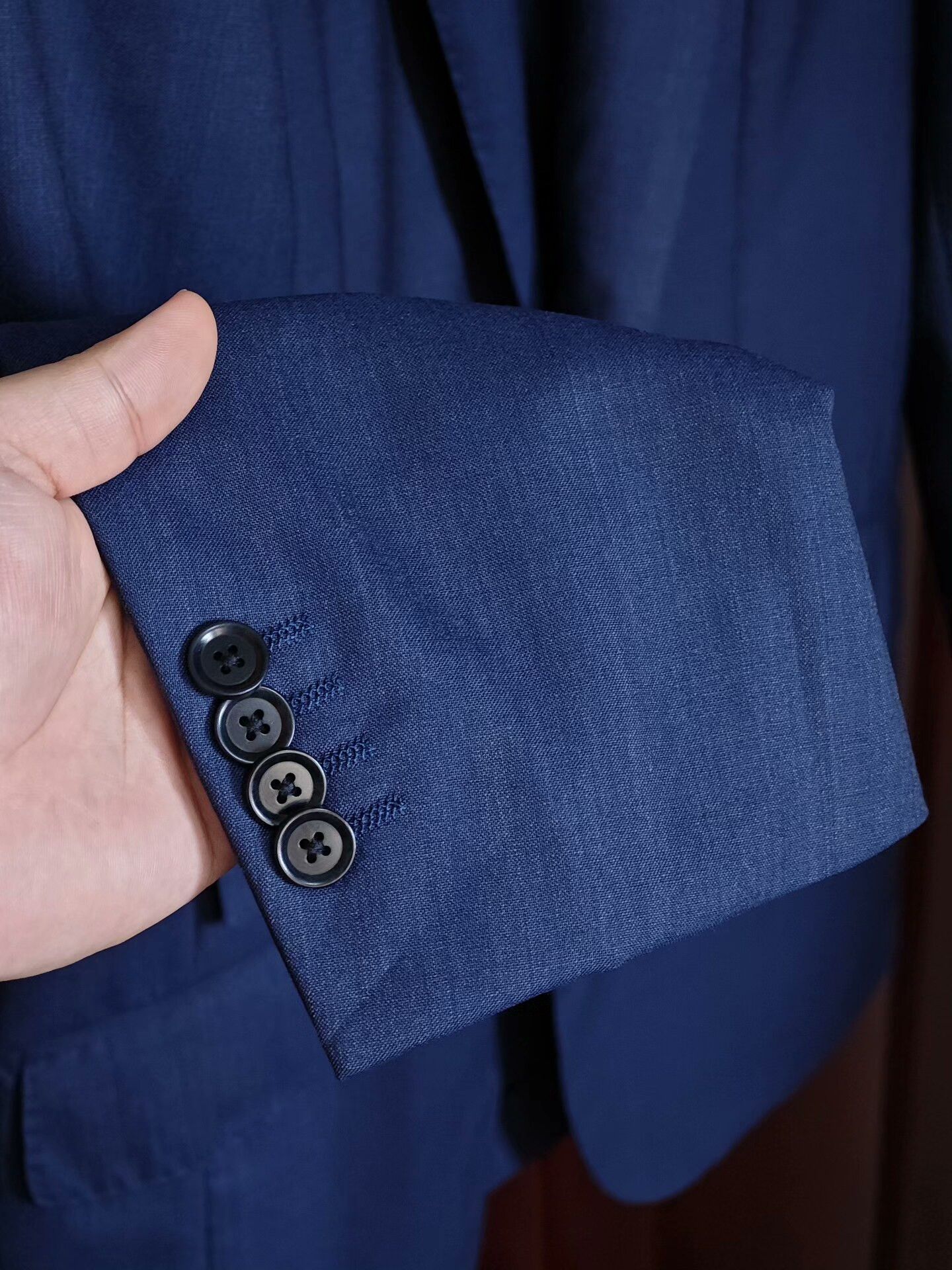 United Arrows Elegant Blue Wool Suit Jacket Size US S / EU 44-46 / 1 - 4 Thumbnail