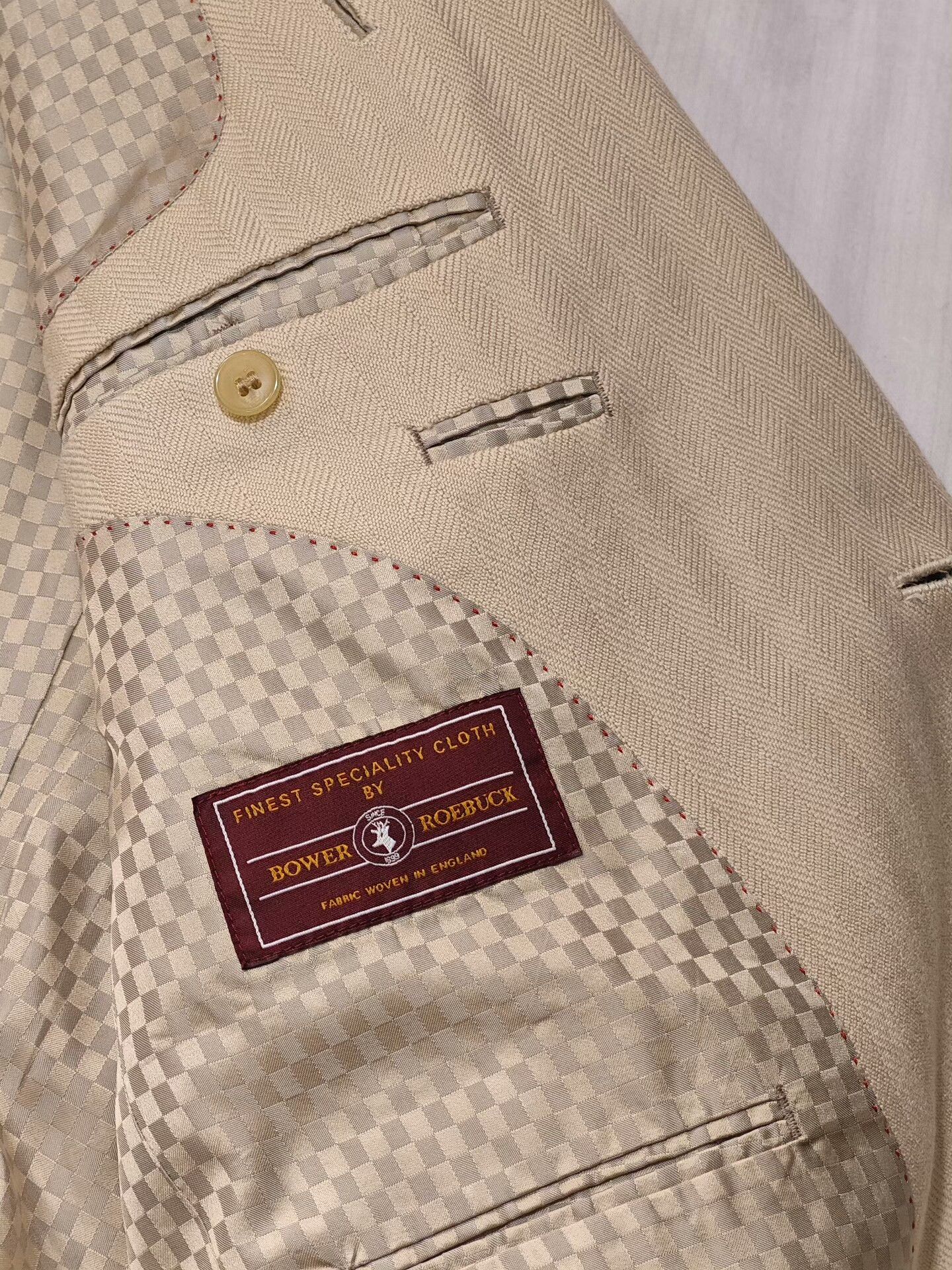 SCABAL Custom Beige Wool Blazer Suit Size US L / EU 52-54 / 3 - 7 Thumbnail