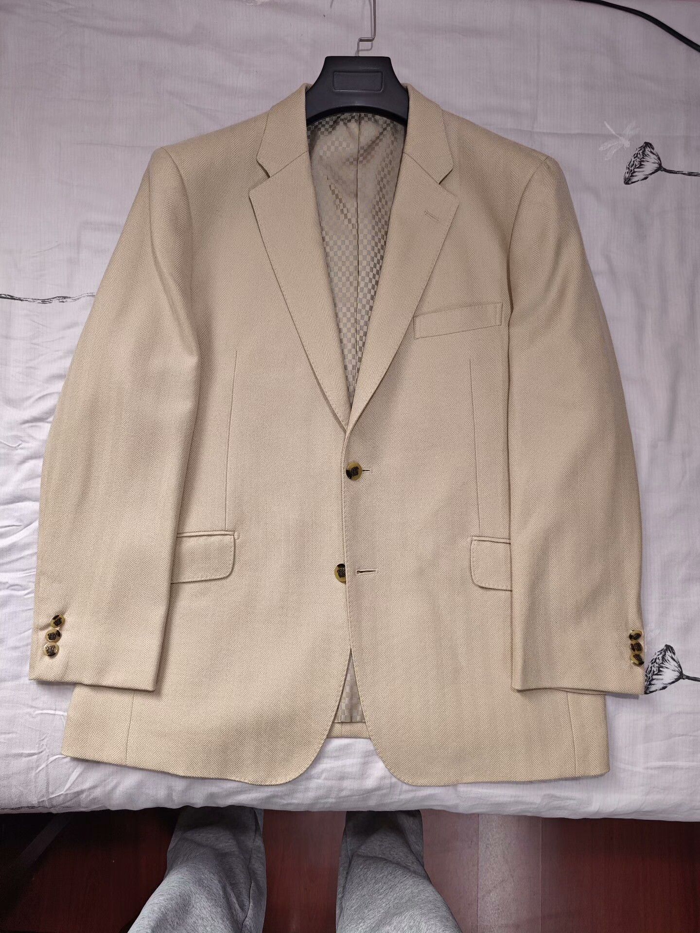 SCABAL Custom Beige Wool Blazer Suit Size US L / EU 52-54 / 3 - 5 Thumbnail