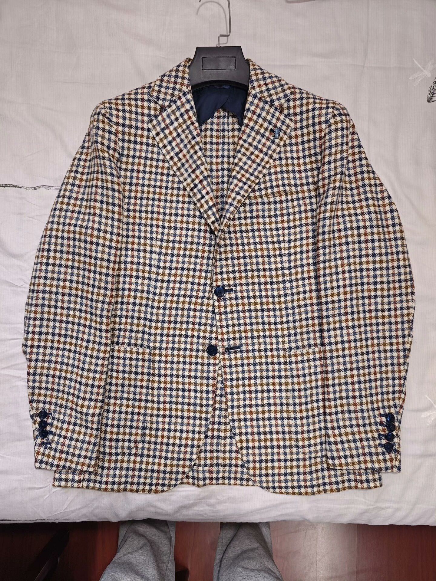 Sartoria Partenopea Italian Casual Wool Silk Blazer Size US M / EU 48-50 / 2 - 5 Thumbnail