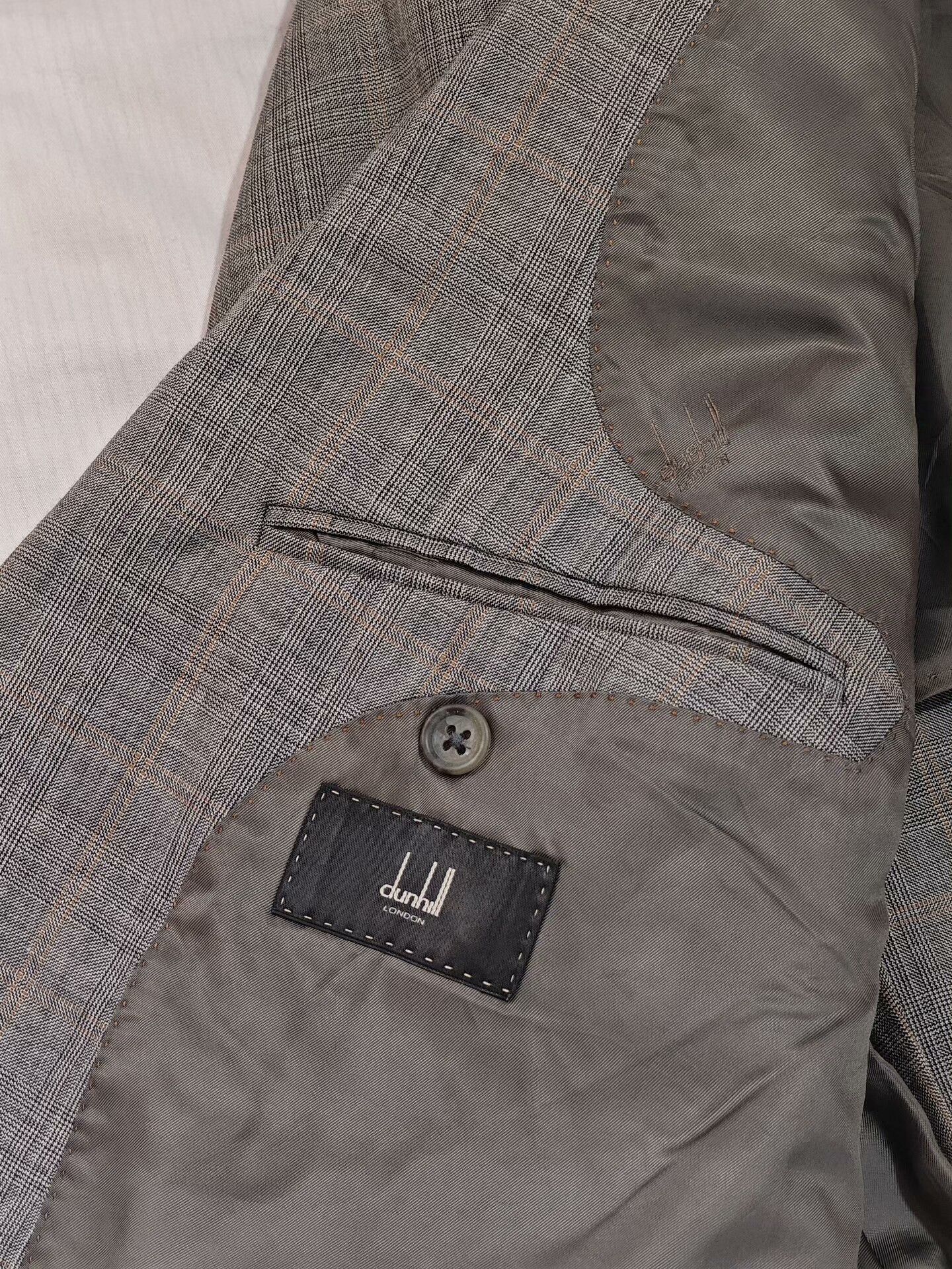 Ermenegildo Zegna Dunhill Italian Wool Blend Suit Jacket Size US L / EU 52-54 / 3 - 7 Thumbnail