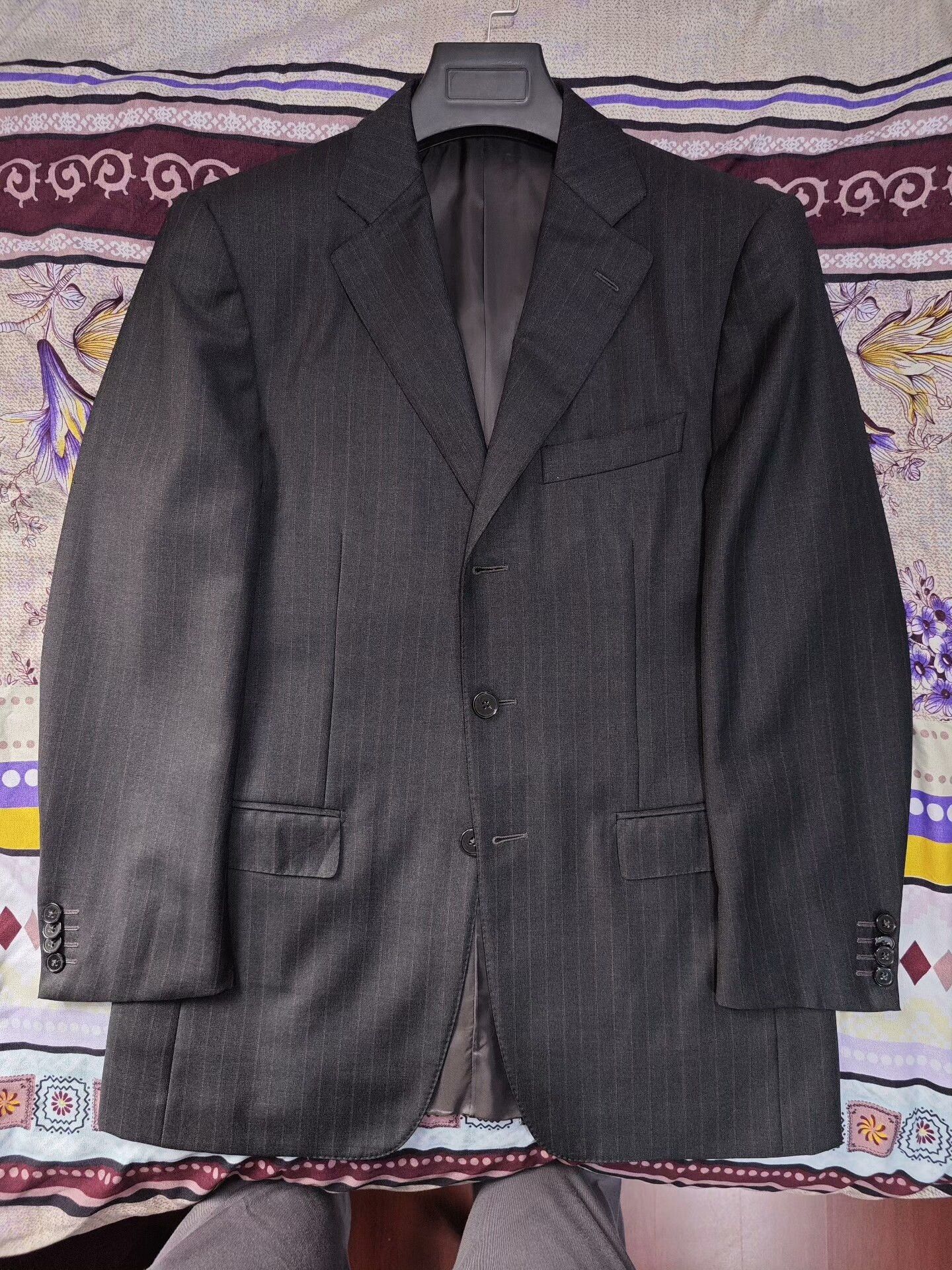 Ermenegildo Zegna Zegna Italian Wool Linen Suit Jacket Size US S / EU 44-46 / 1 - 5 Thumbnail