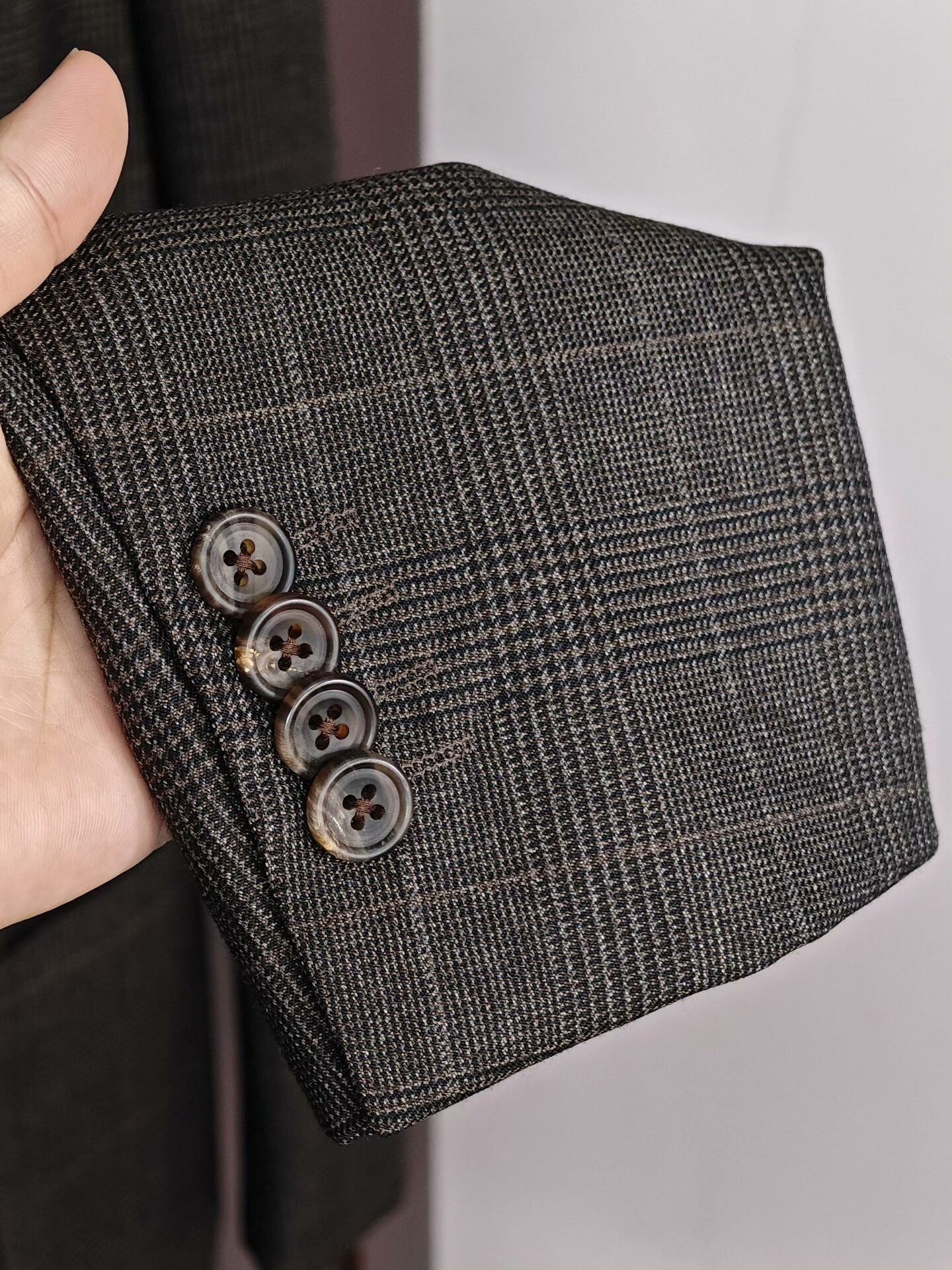 Kamakura Kamakura Wool Linen Check Blazer Size US S / EU 44-46 / 1 - 4 Thumbnail