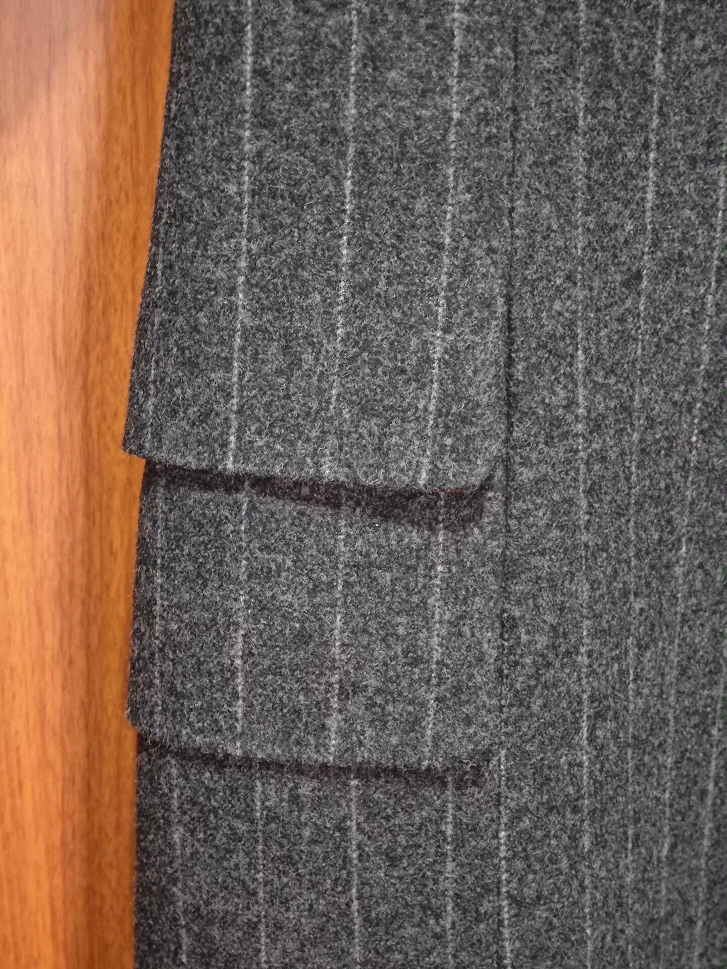 Yuji Yamada Yuji Yamada Wool Overcoat with Stripes Size US L / EU 52-54 / 3 - 4 Thumbnail