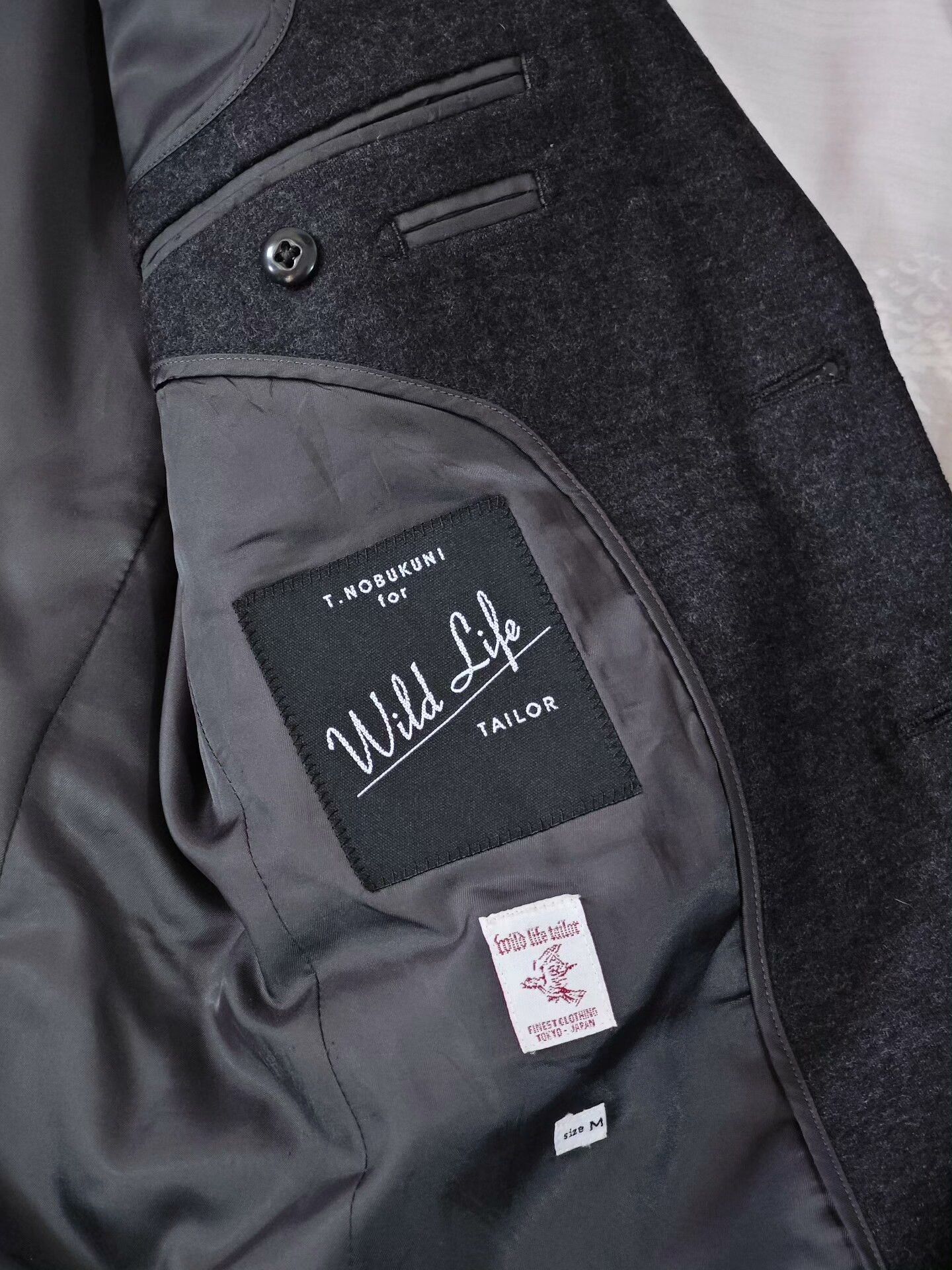 ADAM ET ROPE Wildlife Tailored Gray Wool Jacket Size US M / EU 48-50 / 2 - 7 Thumbnail
