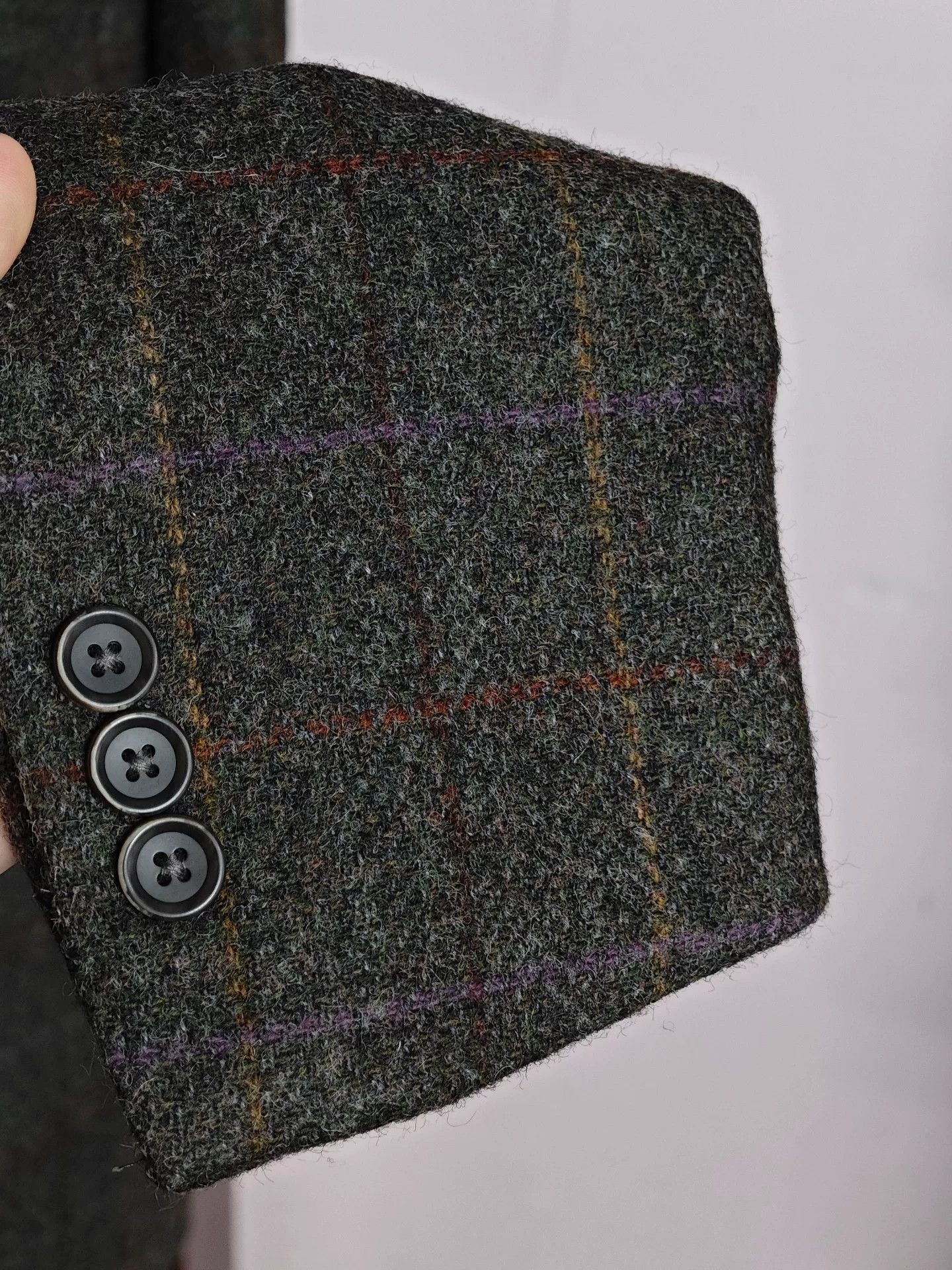 Abraham Moon & Sons Custom Moon Tweed Wool Blazer Size US M / EU 48-50 / 2 - 4 Thumbnail