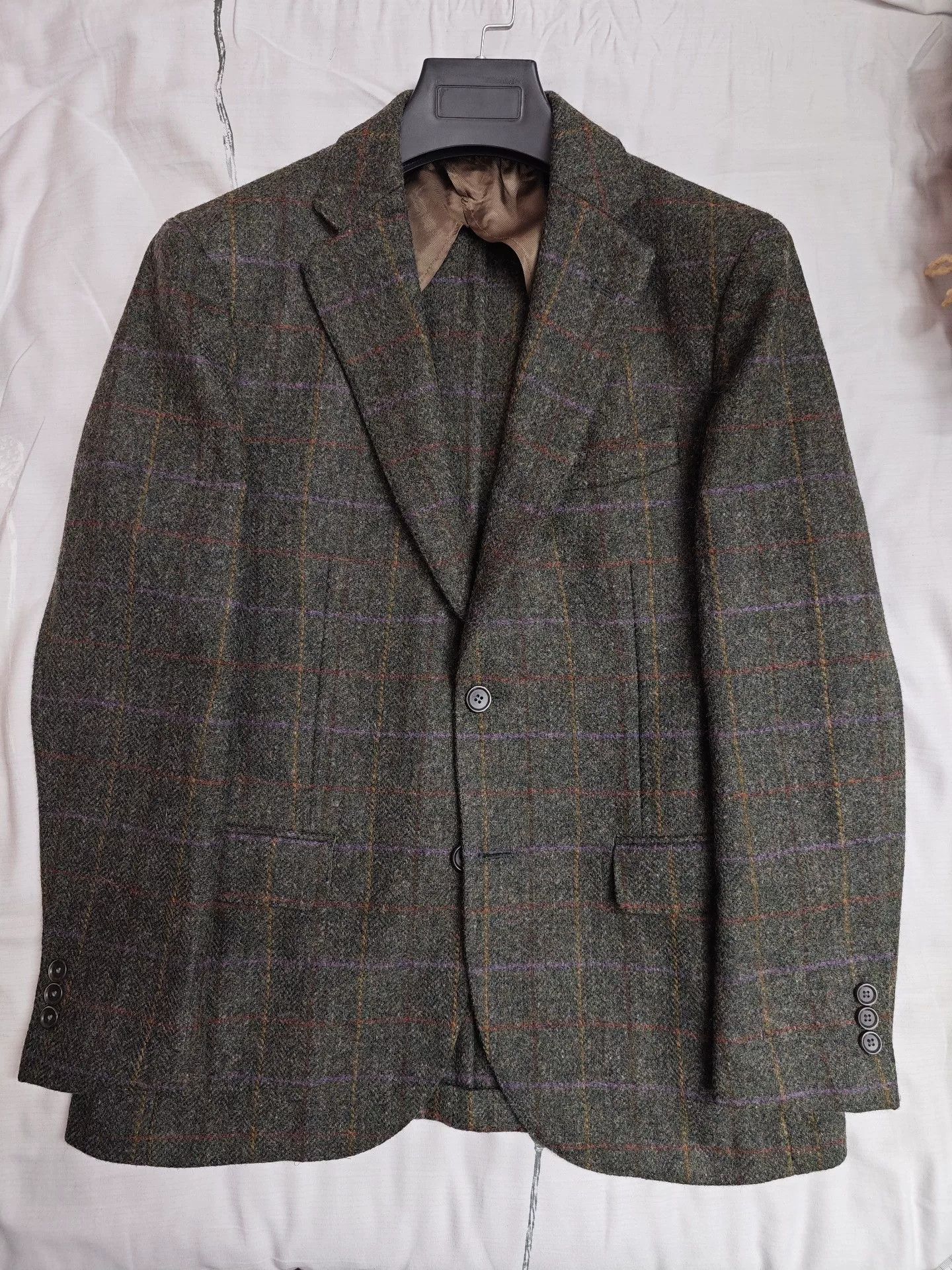Abraham Moon & Sons Custom Moon Tweed Wool Blazer Size US M / EU 48-50 / 2 - 5 Thumbnail