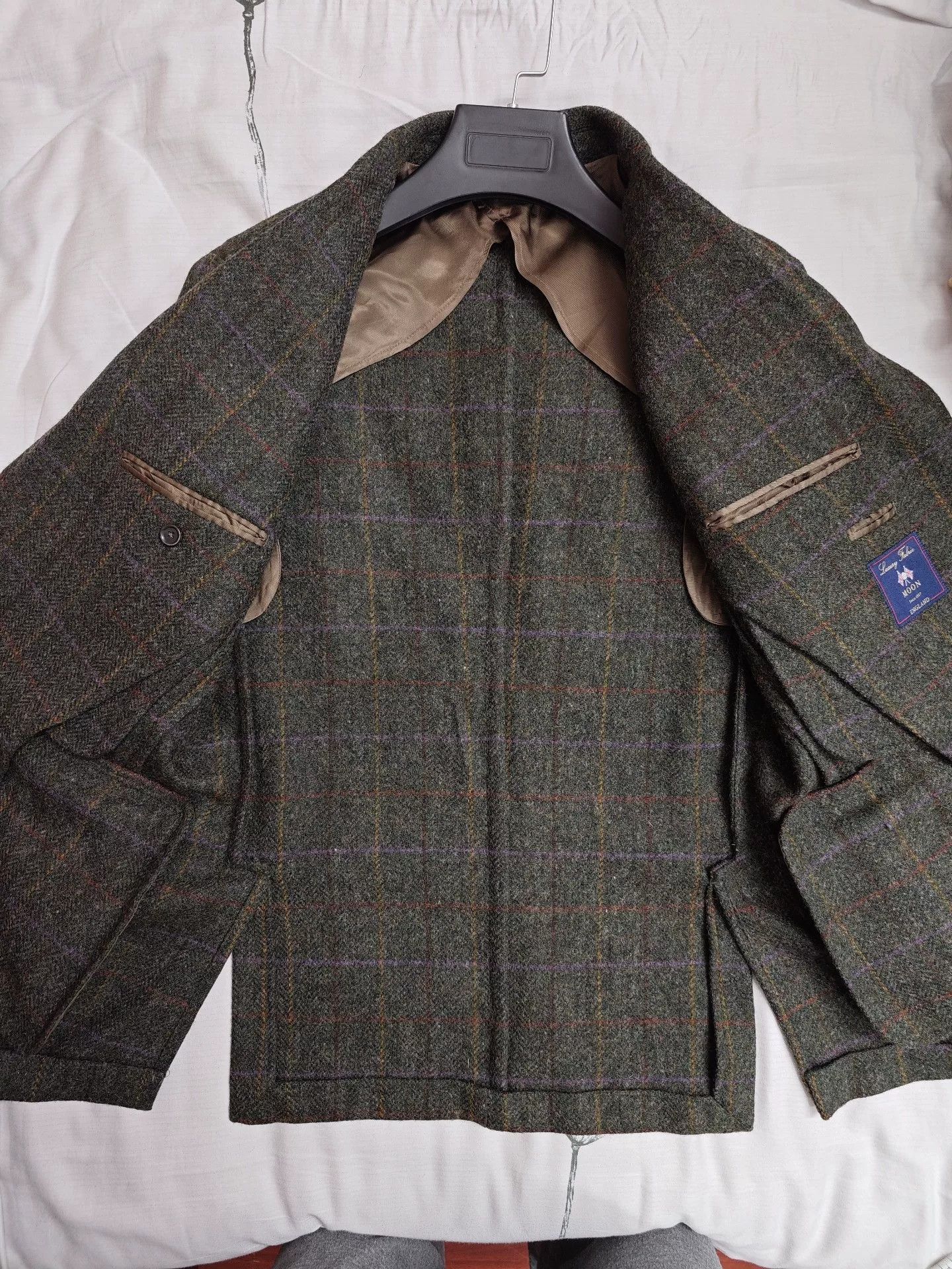 Abraham Moon & Sons Custom Moon Tweed Wool Blazer Size US M / EU 48-50 / 2 - 6 Thumbnail