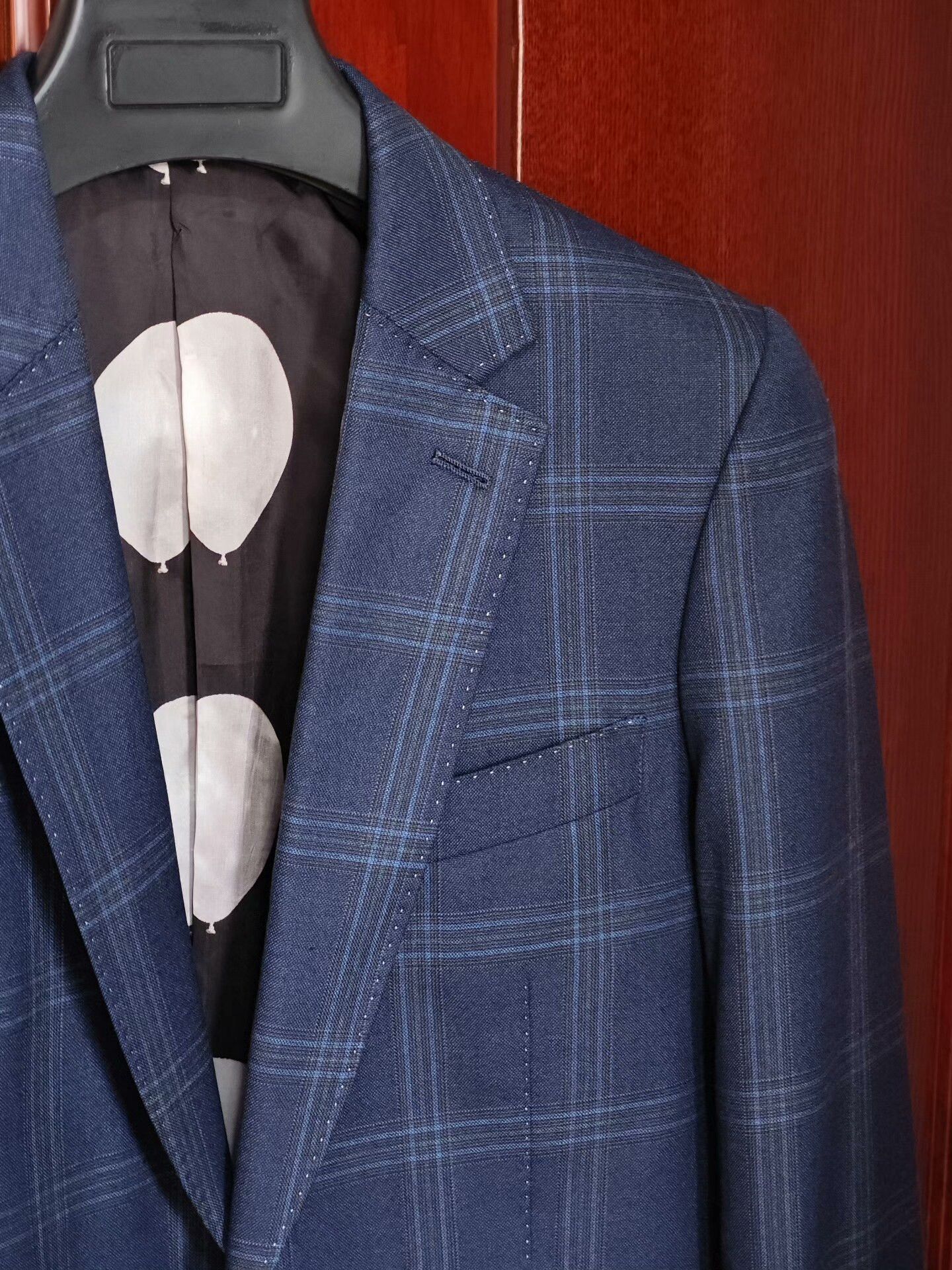 Paul Smith Paul Smith Blue Plaid Wool Suit Size US S / EU 44-46 / 1 - 2 Thumbnail