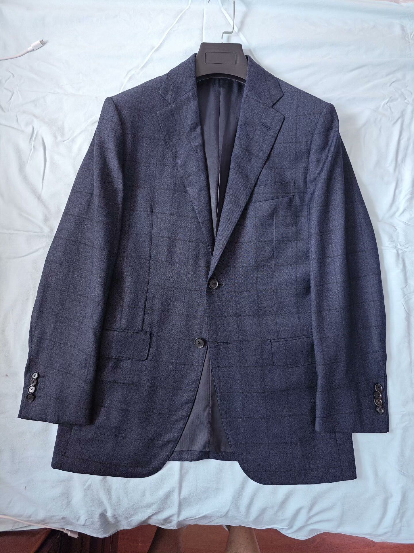 Loro Piana Custom Navy Wool Suit from Loro Piana Size US S / EU 44-46 / 1 - 5 Thumbnail