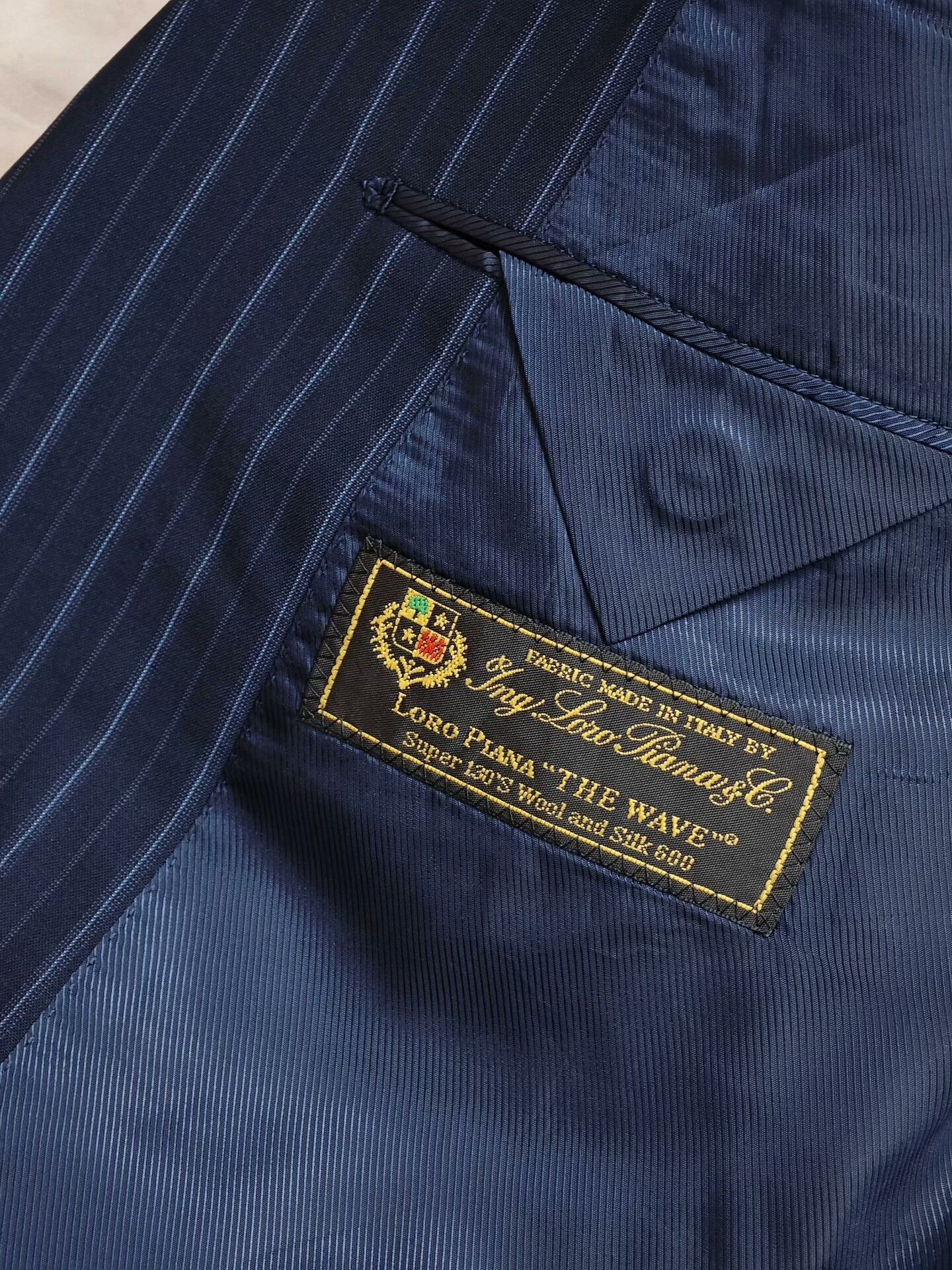 Loro Piana Custom Italian Wool Blazer with Stripes Size US M / EU 48-50 / 2 - 7 Thumbnail