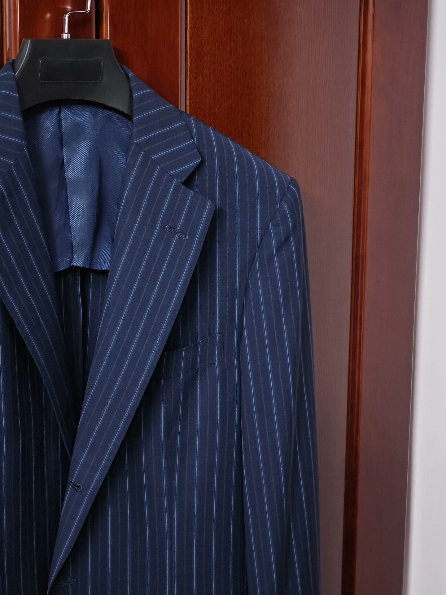 Loro Piana Custom Italian Wool Blazer with Stripes Size US M / EU 48-50 / 2 - 2 Thumbnail