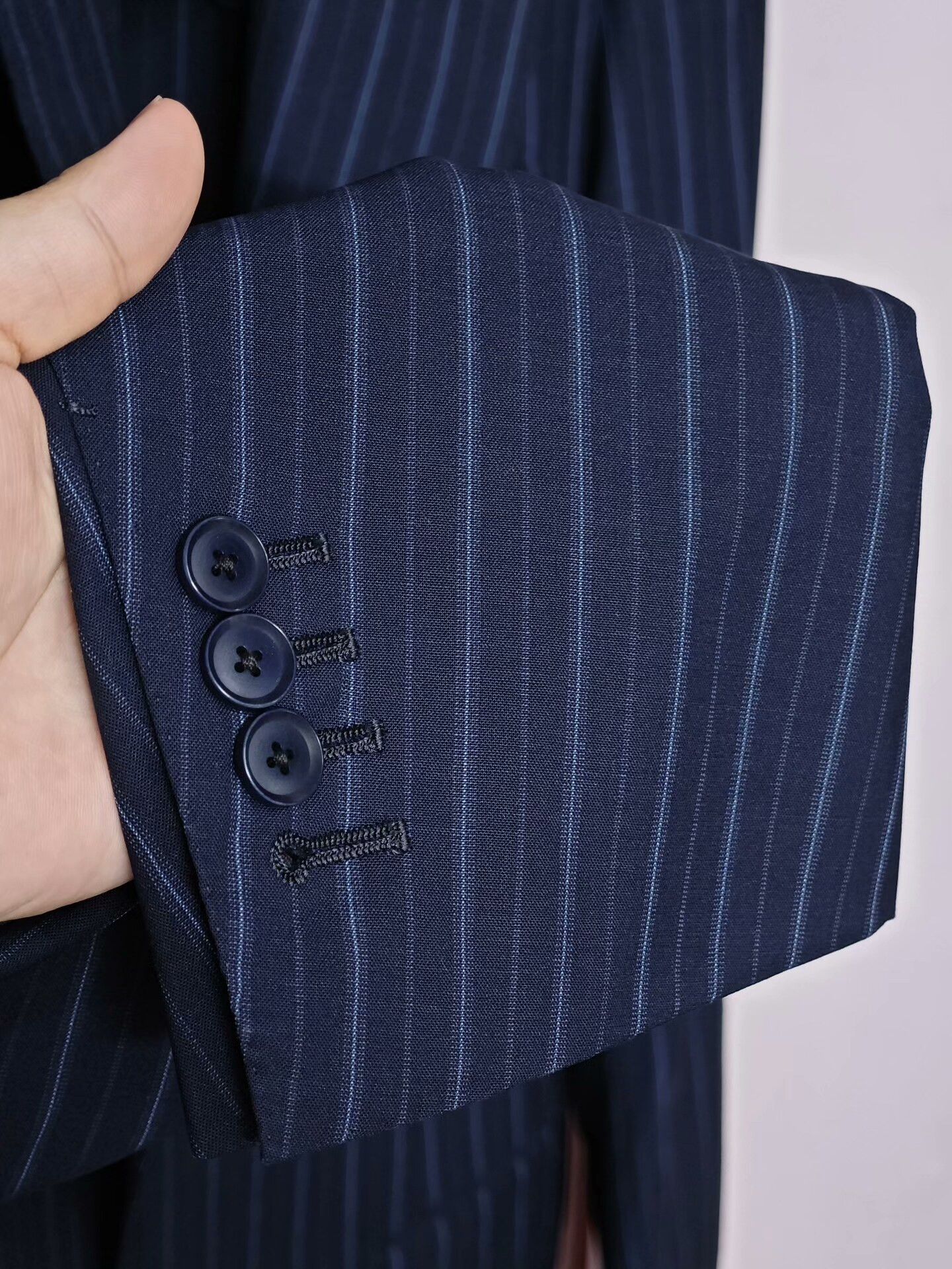 Loro Piana Custom Italian Wool Blazer with Stripes Size US M / EU 48-50 / 2 - 4 Thumbnail