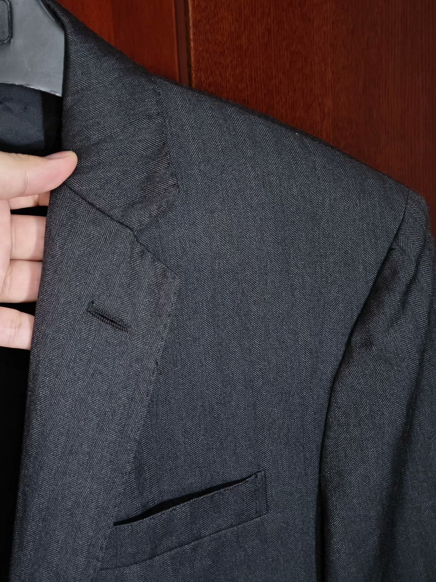 Ralph Lauren Ralph Lauren Gray Wool Suit Jacket Size US M / EU 48-50 / 2 - 2 Thumbnail