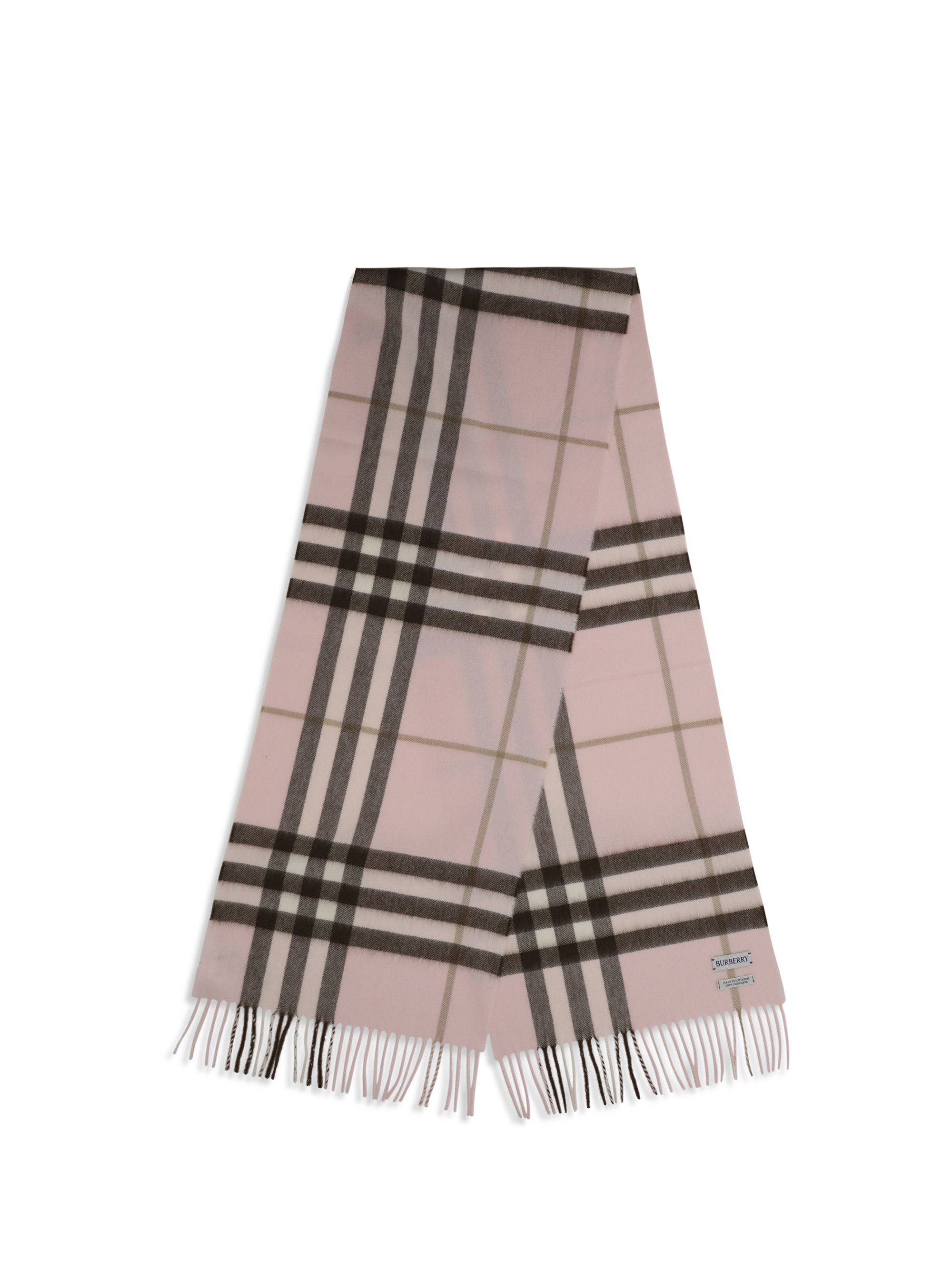 Burberry Check Cashmere Scarf Size ONE SIZE - 2 Thumbnail