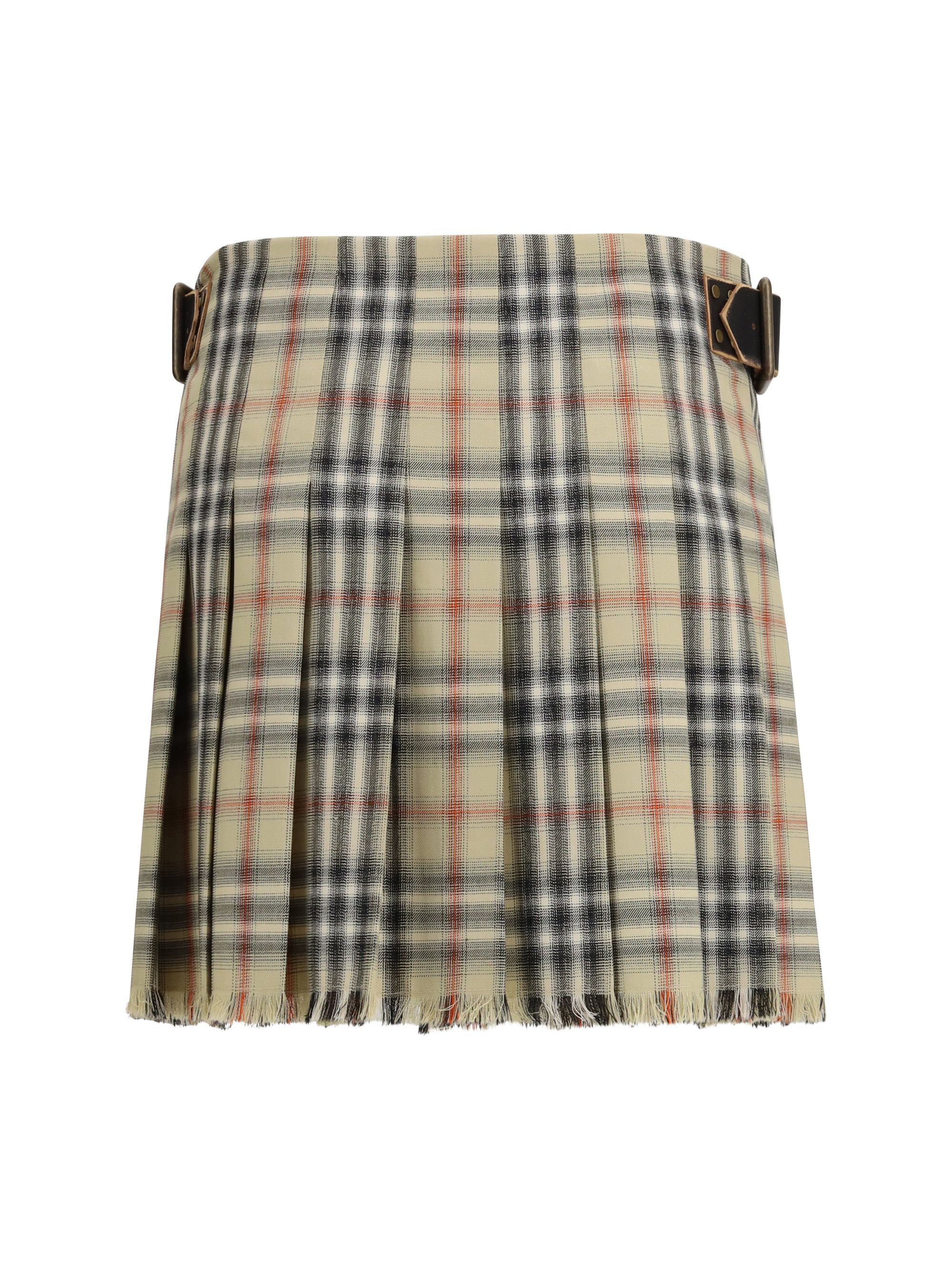 Burberry Check wool mini Skirt Size 27" / US 4 / IT 40 - 2 Thumbnail