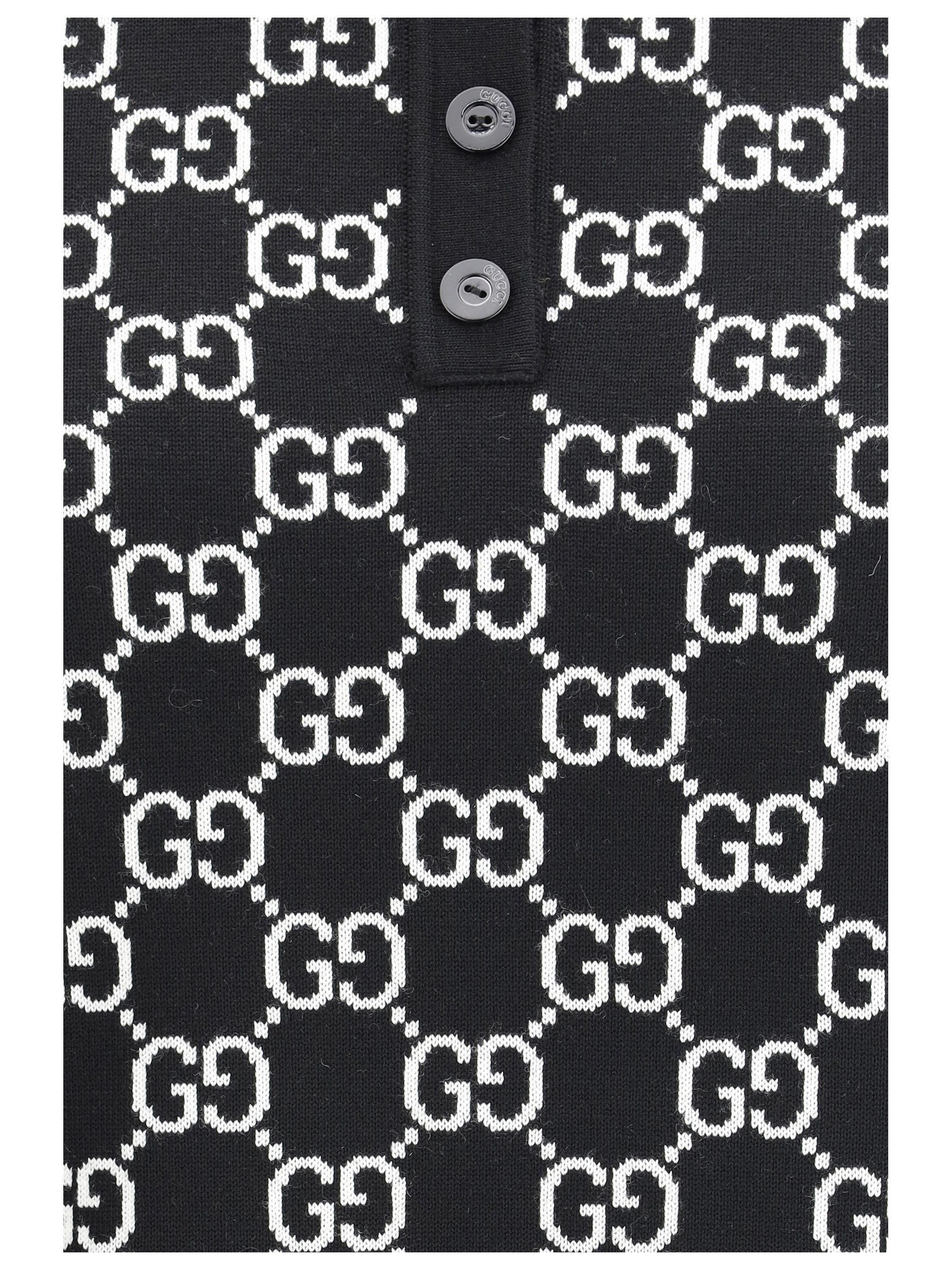 Gucci GG wool jacquard Polo Top Size XS / US 0-2 / IT 36-38 - 3 Thumbnail
