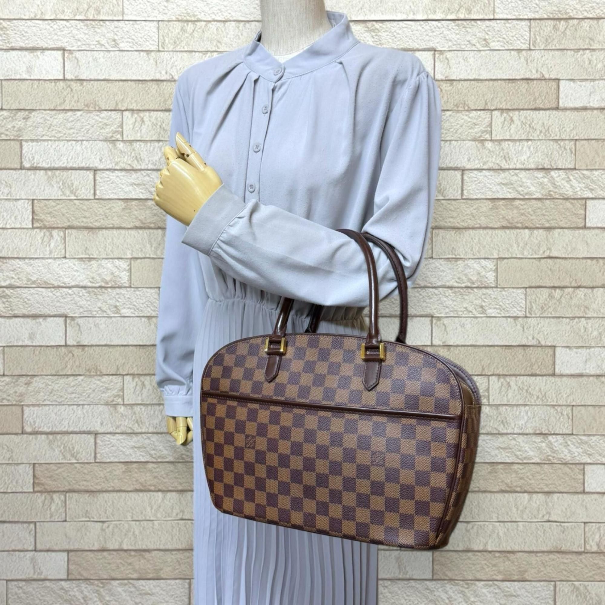 Louis Vuitton Pre-owned Louis Vuitton Saria Horizontal Damier Handbag, Canvas N51282, Brown, Women's. Size ONE SIZE - 2 Thumbnail