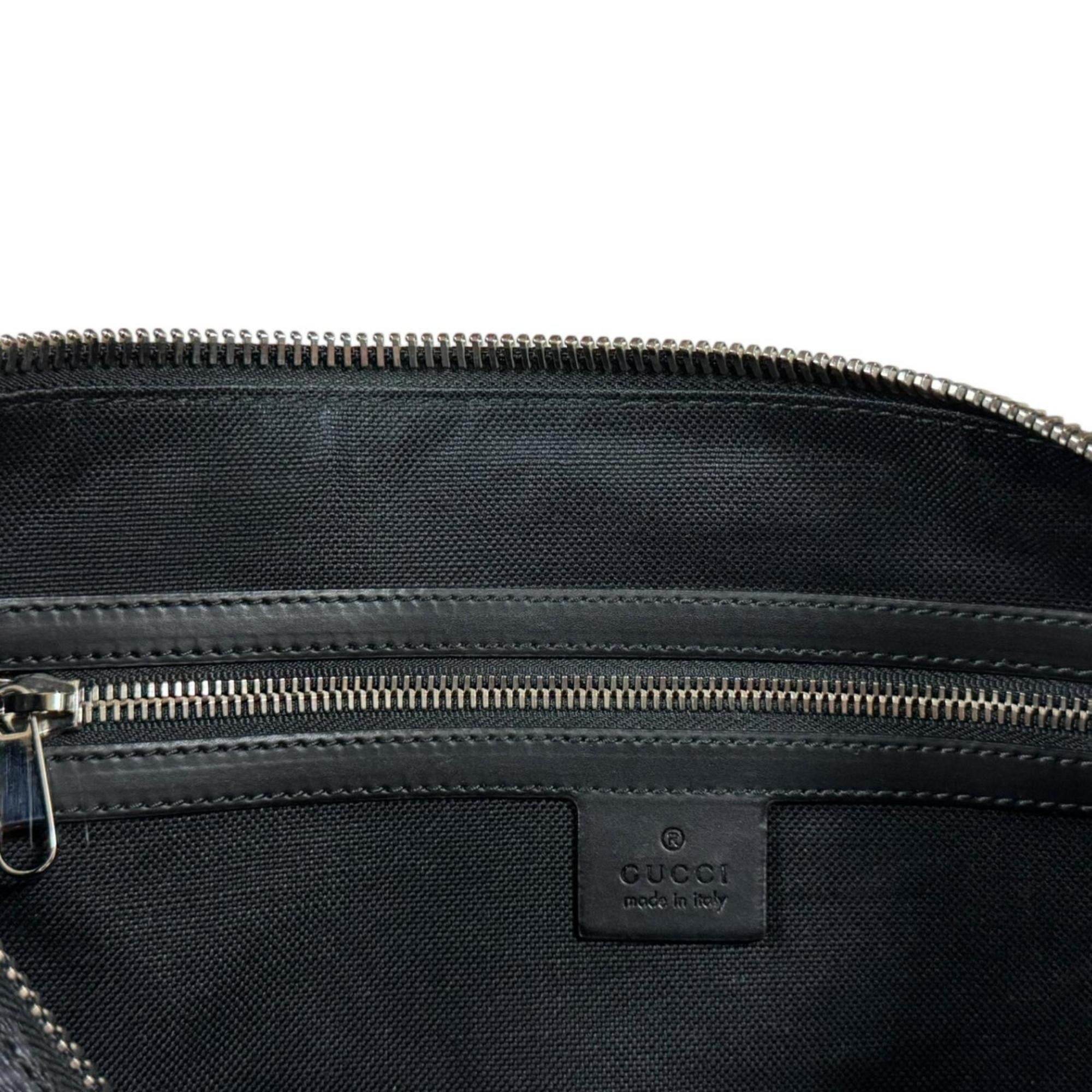 Gucci Gucci GG Supreme Sherry Line Shoulder Bag, Canvas 474139, Black, Men's, Pre-owned Size ONE SIZE - 8 Thumbnail