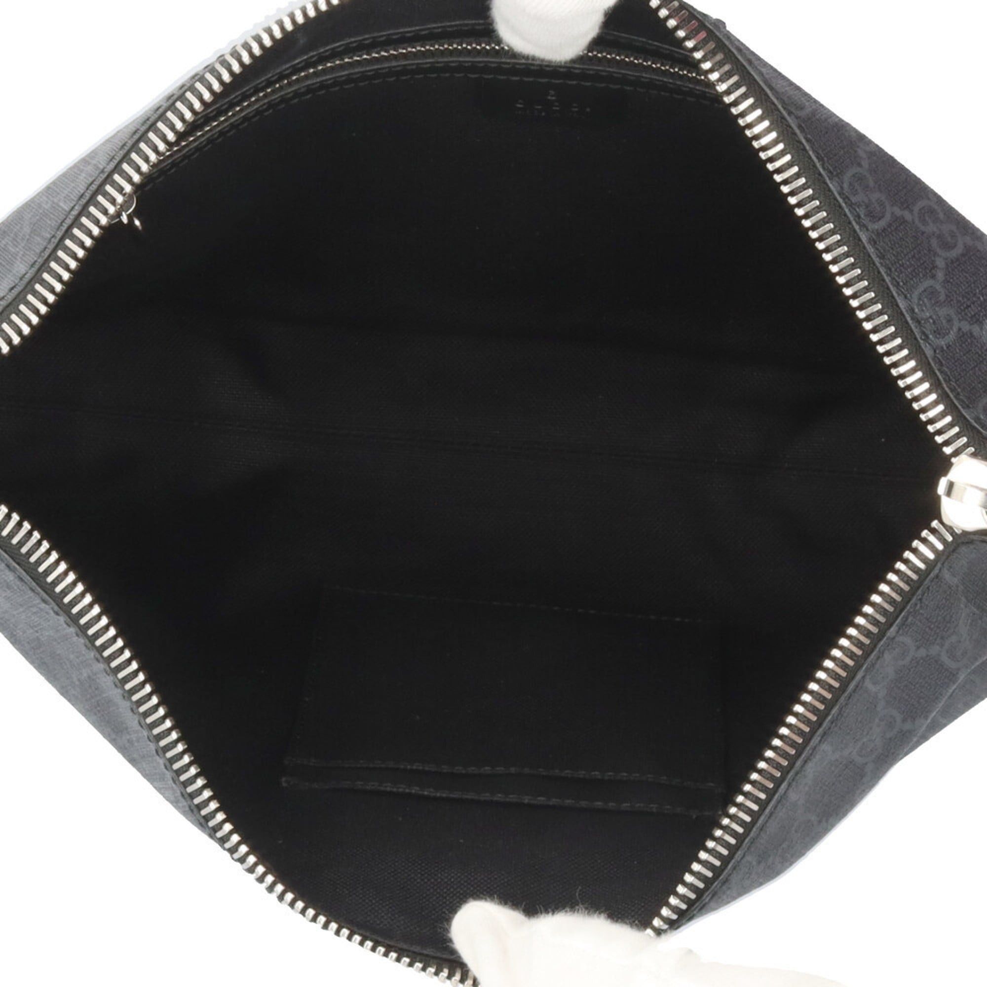 Gucci Gucci GG Supreme Sherry Line Shoulder Bag, Canvas 474139, Black, Men's, Pre-owned Size ONE SIZE - 6 Thumbnail