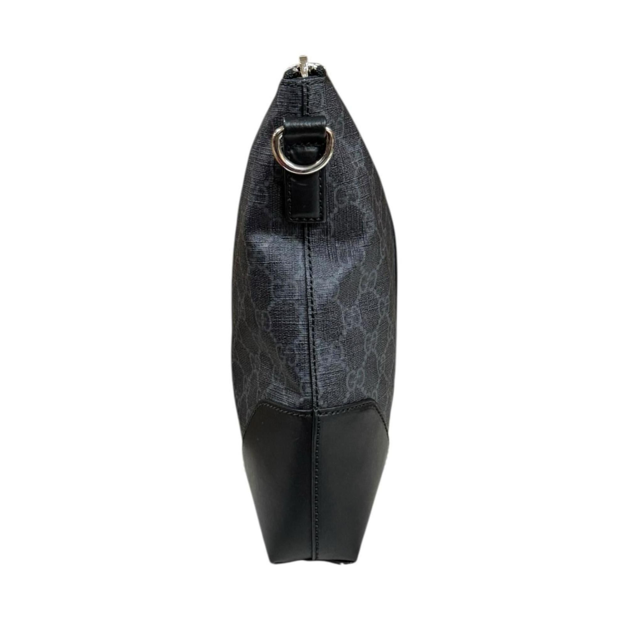 Gucci Gucci GG Supreme Sherry Line Shoulder Bag, Canvas 474139, Black, Men's, Pre-owned Size ONE SIZE - 4 Thumbnail