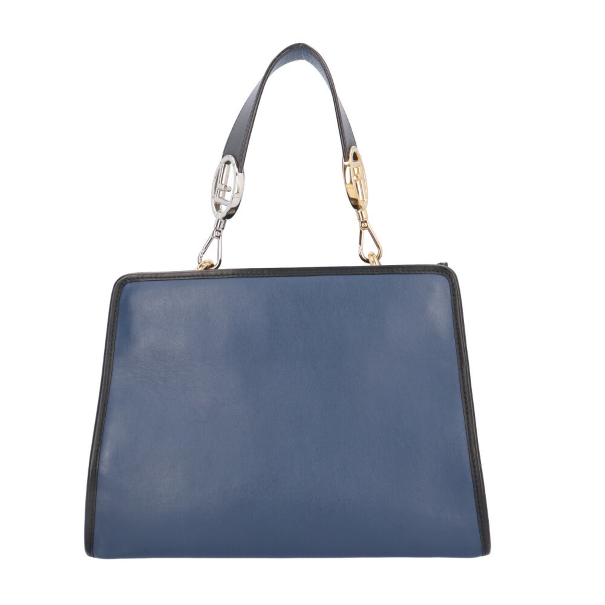 Fendi Fendi Runaway Small Shoulder Bag, Leather, 8BH344, Navy, Women's, Pre-owned, 2-Way Size ONE SIZE - 3 Thumbnail