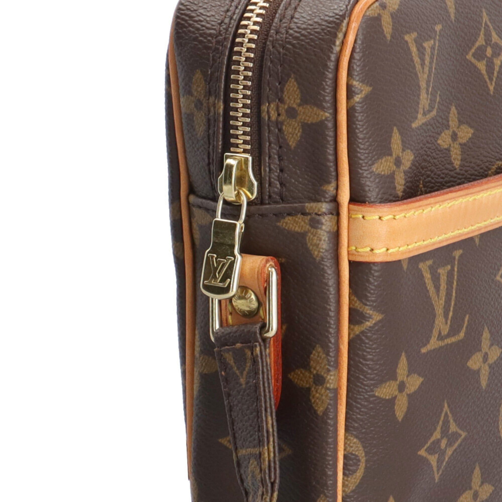 Louis Vuitton Pre-owned Louis Vuitton Danube Monogram Shoulder Bag in Canvas (M45266) Brown. Women's. Size ONE SIZE - 12 Thumbnail